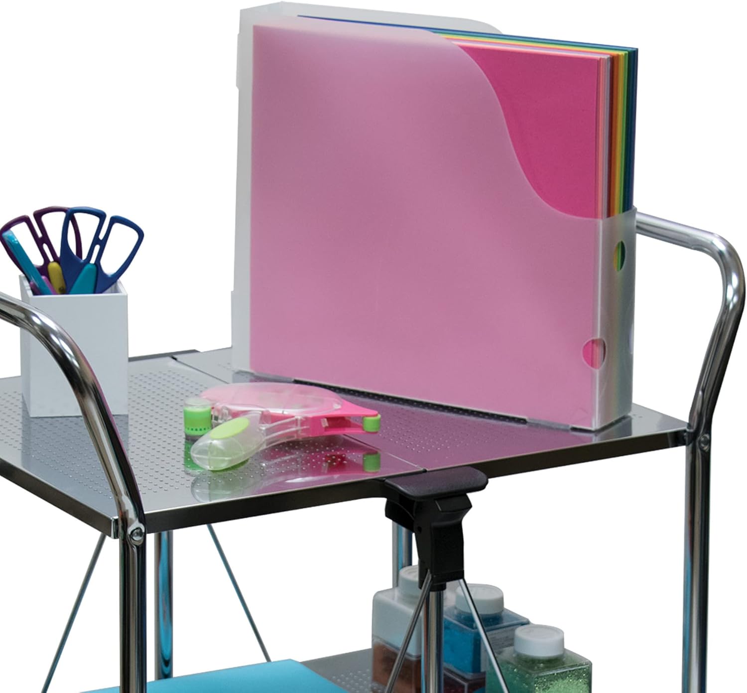Advantus Vertical Scrapbook Paper Holder, Frosted 7 711 mDZ6H0L. AC SL1500 - northernschoolofshiatsu.co.uk