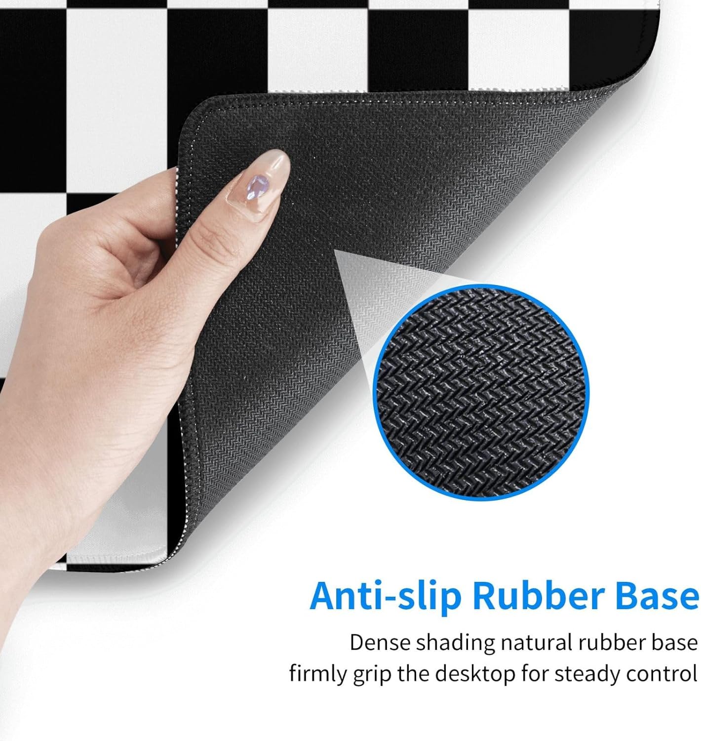 Black and White Checkered Mouse Pad Extended Large Gaming Mousepad XL Big Long Oversized Desk Mat Stitched Edges 31.5 X 11.8 Inch for Home Office 5 711AIaz5OeL. AC SL1500 - northernschoolofshiatsu.co.uk