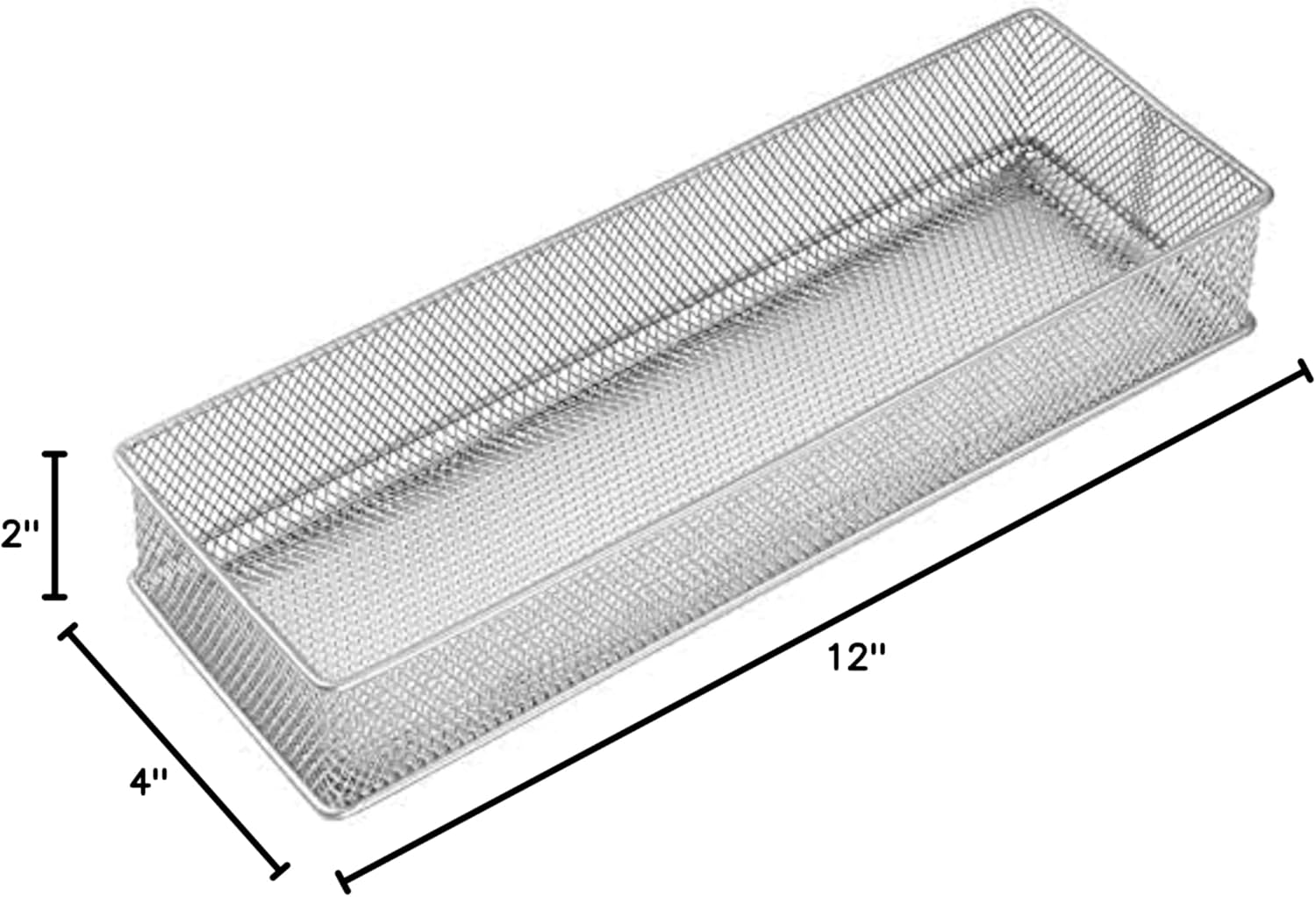 YBM HOME Silver Mesh Drawer Organizer and Storage for Kitchen Drawers, Serves as School Supply Holder, Office Desktop Organizer Basket, Makeup and Craft Supplies Organization, (1 Unit, 8x12x2 Inch) 8 711L1i+vKSL. AC SL1500 - northernschoolofshiatsu.co.uk