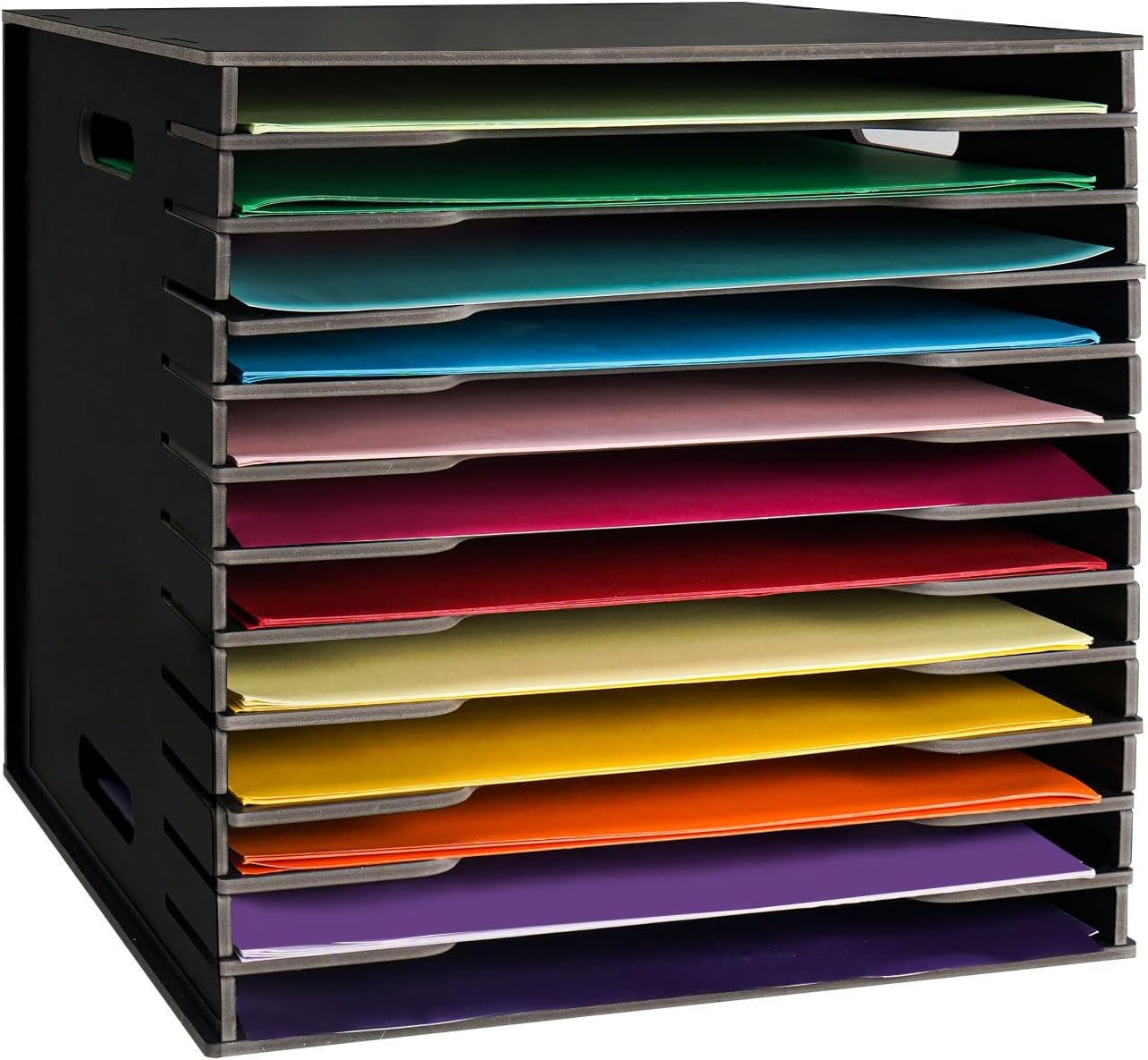 SANFURNEY Scrapbook Paper Organizer for Sizes 12" x 12", 15 Slots File Sorter Storage, Document Holder, Desktop Scrapbook Paper Organizer Rack for Home Office School (White, 15 Slots - Large Size) 13 711NuW66VmL. AC SL1500 - northernschoolofshiatsu.co.uk