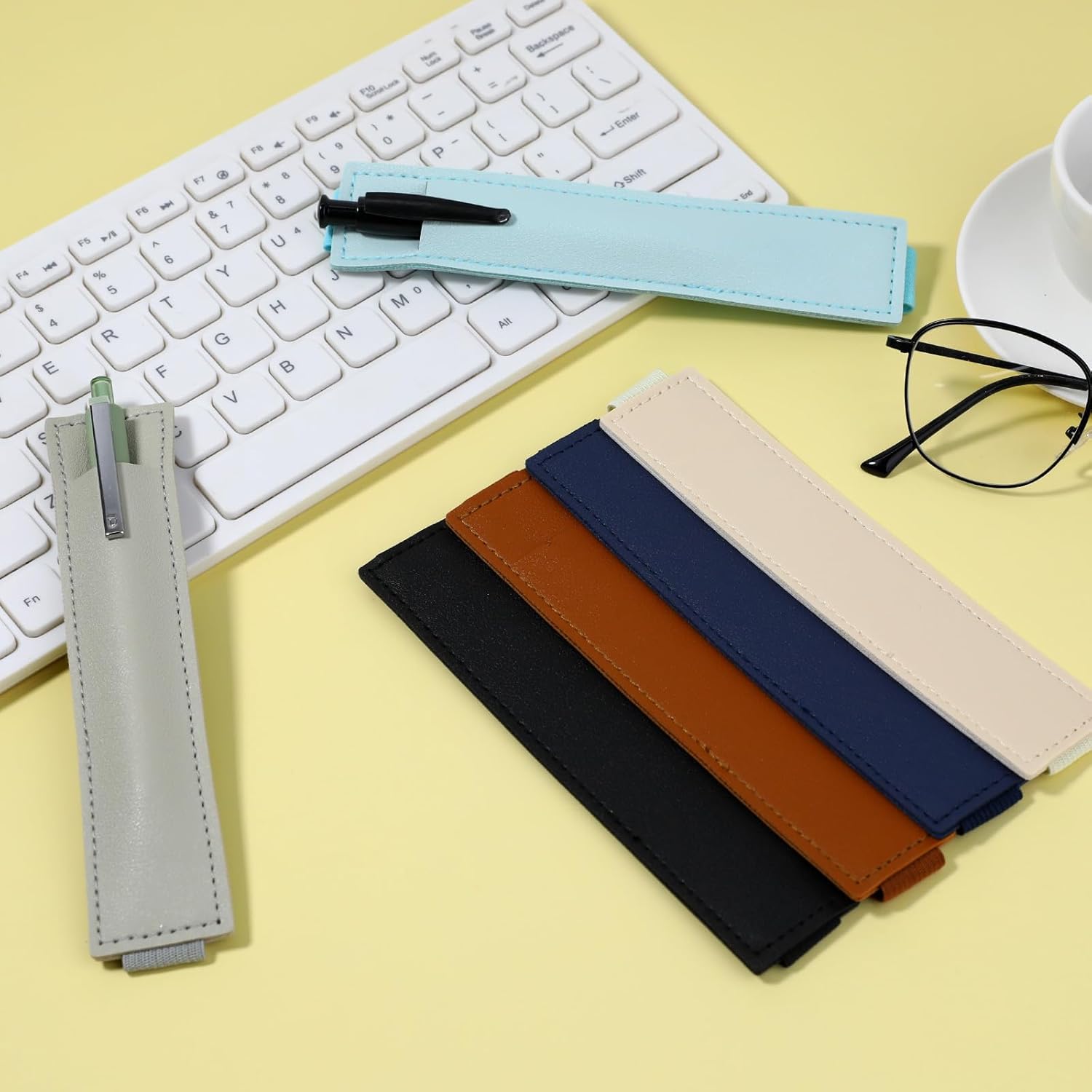 6 Pcs Adjustable Pen Holder Elastic Band Pencil Pouch Colorful PU Leather Pen Sleeve Journal Pencil Holder for Planners Notebook Binders and Books 6 711Zm0ZkTgL. AC SL1500 - northernschoolofshiatsu.co.uk