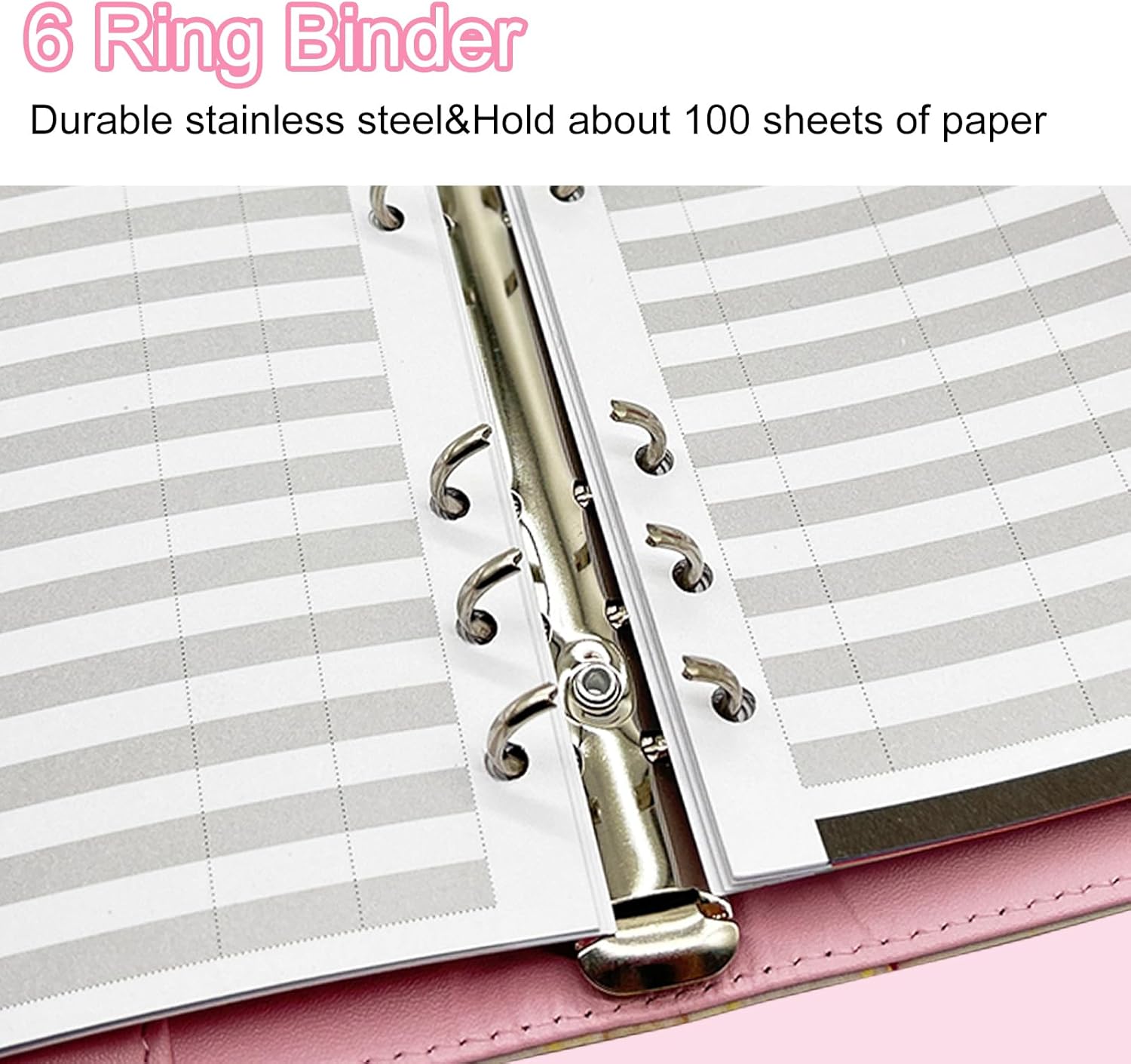 A5 Refillable 6 Ring Faux Leather Budget Binder,Mini Notebook Binder Cover for A5 Filler Paper,Loose Leaf Personal Planner Cover with Magnetic Buckle Closure(Marble Purple) 57 711bV6uiV L. AC SL1500 - northernschoolofshiatsu.co.uk