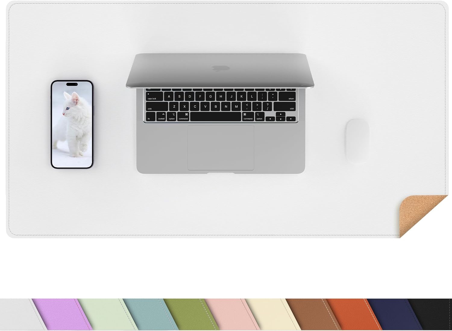 Large Desk Mat 47.2" x 17" Leather Desk Pad Protector with Natural Cork & PU Leather, Non-Slip Office Desk Mat, Large Mouse Pad, Waterproof Desk Blotter pad for Office&Home(Black) 70 711cwG2MmdL. AC SL1500 - northernschoolofshiatsu.co.uk