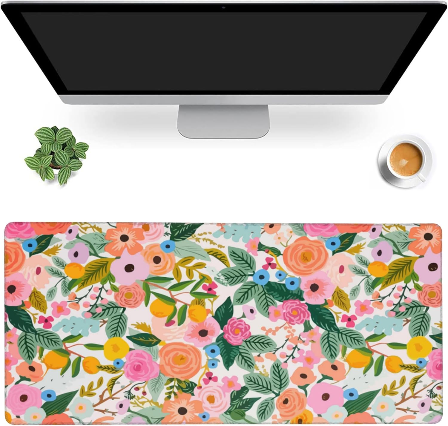 Gaming Mouse Mat Watercolor Floral Large Mouse Pad Extended Mouse Pad Desk Mat Non-Slip Rubber Base Mice Pad Desk Pad for Office Game Home 35.4x15.75 in 1 711eN4XQbhL. AC SL1500 - northernschoolofshiatsu.co.uk