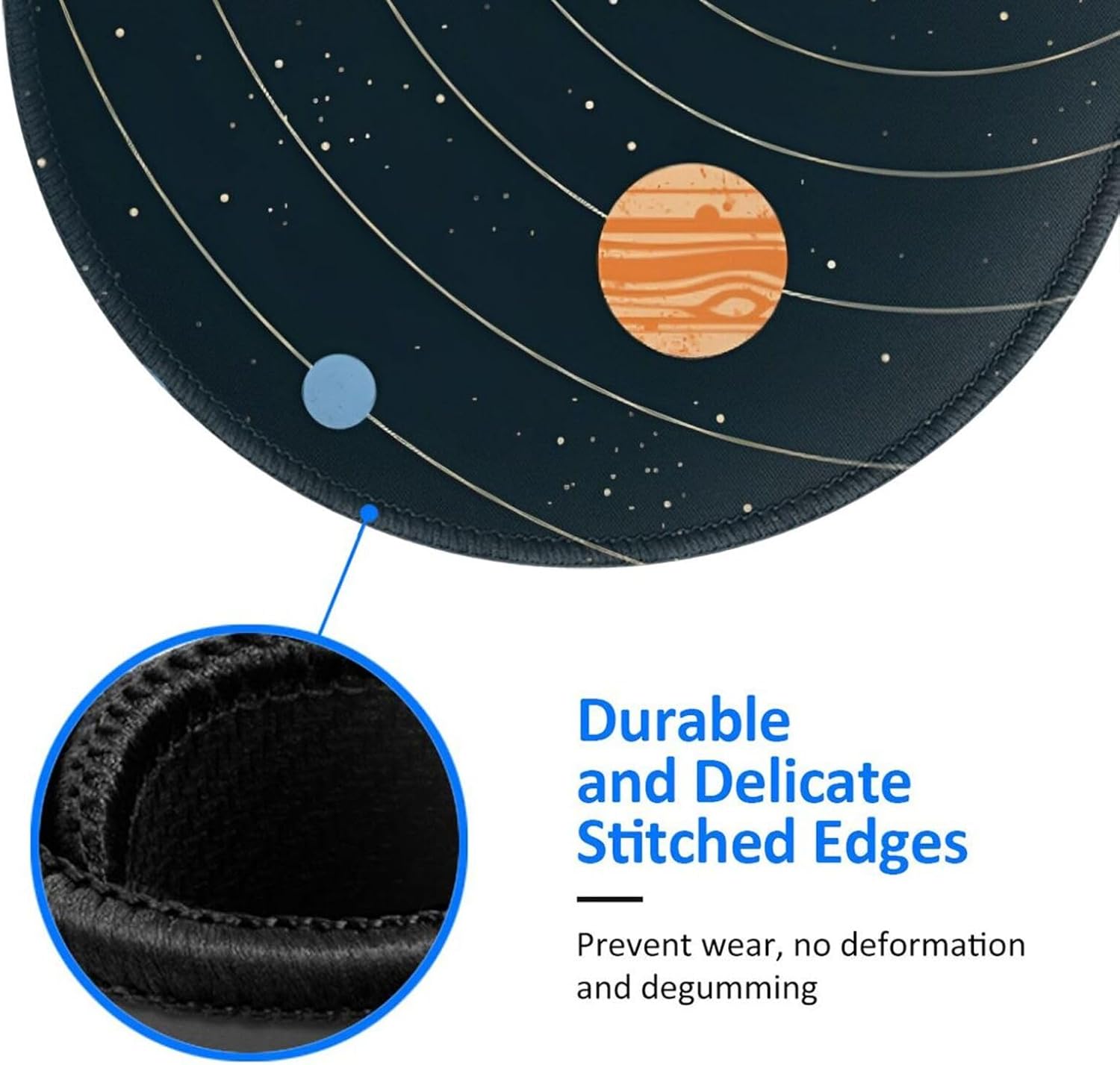 Mouse Pad Solar System Planets Space Mouse Pads for Desk with Non-Slip Rubber Base Office Computer Round Mousepad Mat for Home Office Desk Accessories 3 711fMDTeC4L. AC SL1500 - northernschoolofshiatsu.co.uk