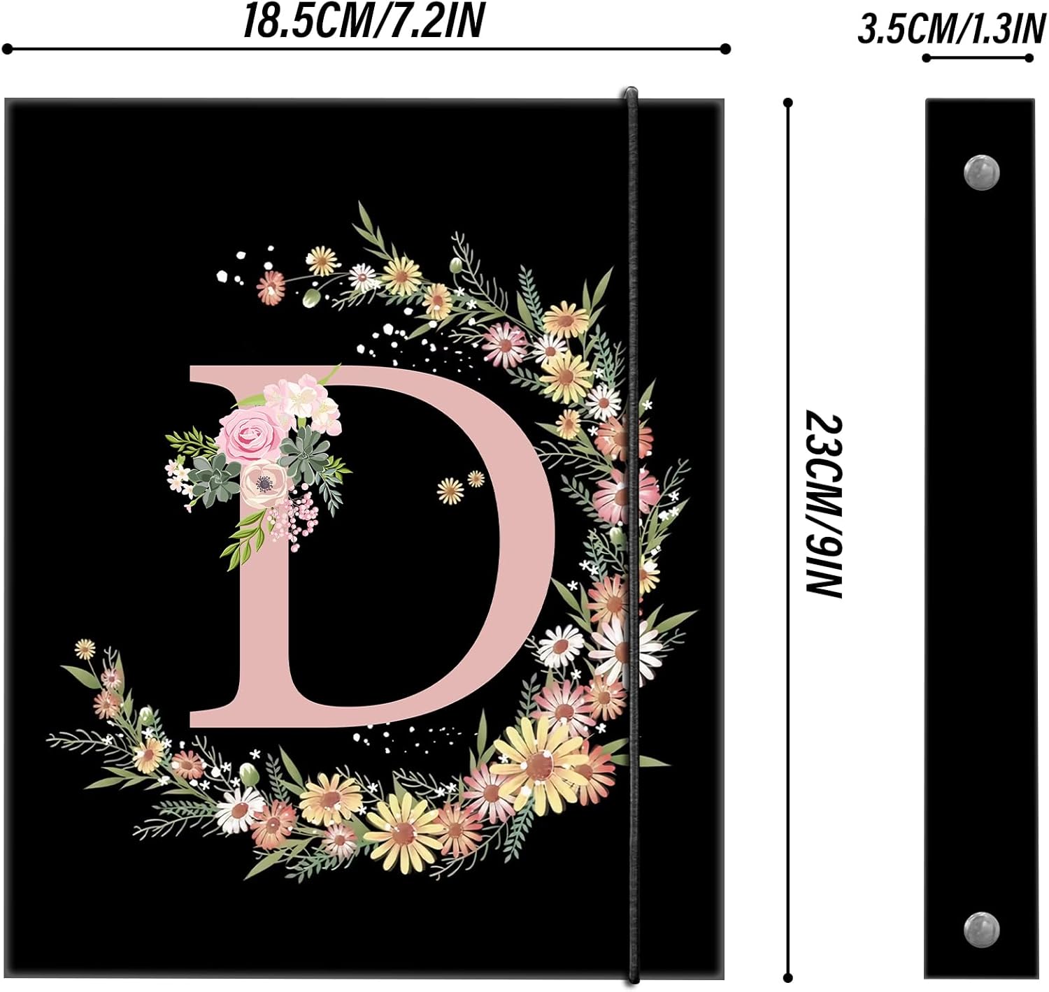 Cute Mini 3 Ring Binder for Sturdy 1 Inch Round Rings Letter-Size Paper(5.5" x 8.5") Small Binder Organizer for School Supplies and Office Supplies (Initial Monogram-D) 3 711gNoZFA7L. AC SL1500 - northernschoolofshiatsu.co.uk