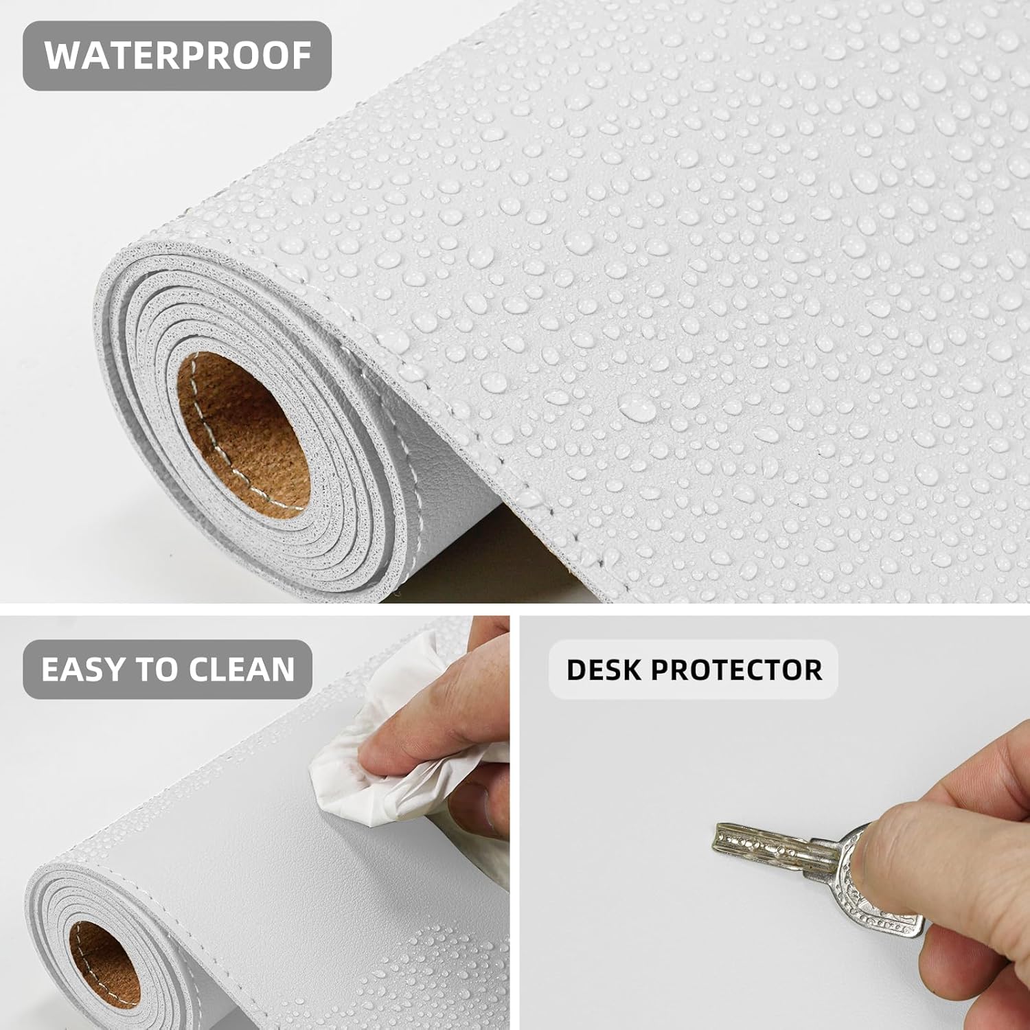 Large Desk Mat 47.2" x 17" Leather Desk Pad Protector with Natural Cork & PU Leather, Non-Slip Office Desk Mat, Large Mouse Pad, Waterproof Desk Blotter pad for Office&Home(Black) 89 711kMB1E3kL. AC SL1500 - northernschoolofshiatsu.co.uk