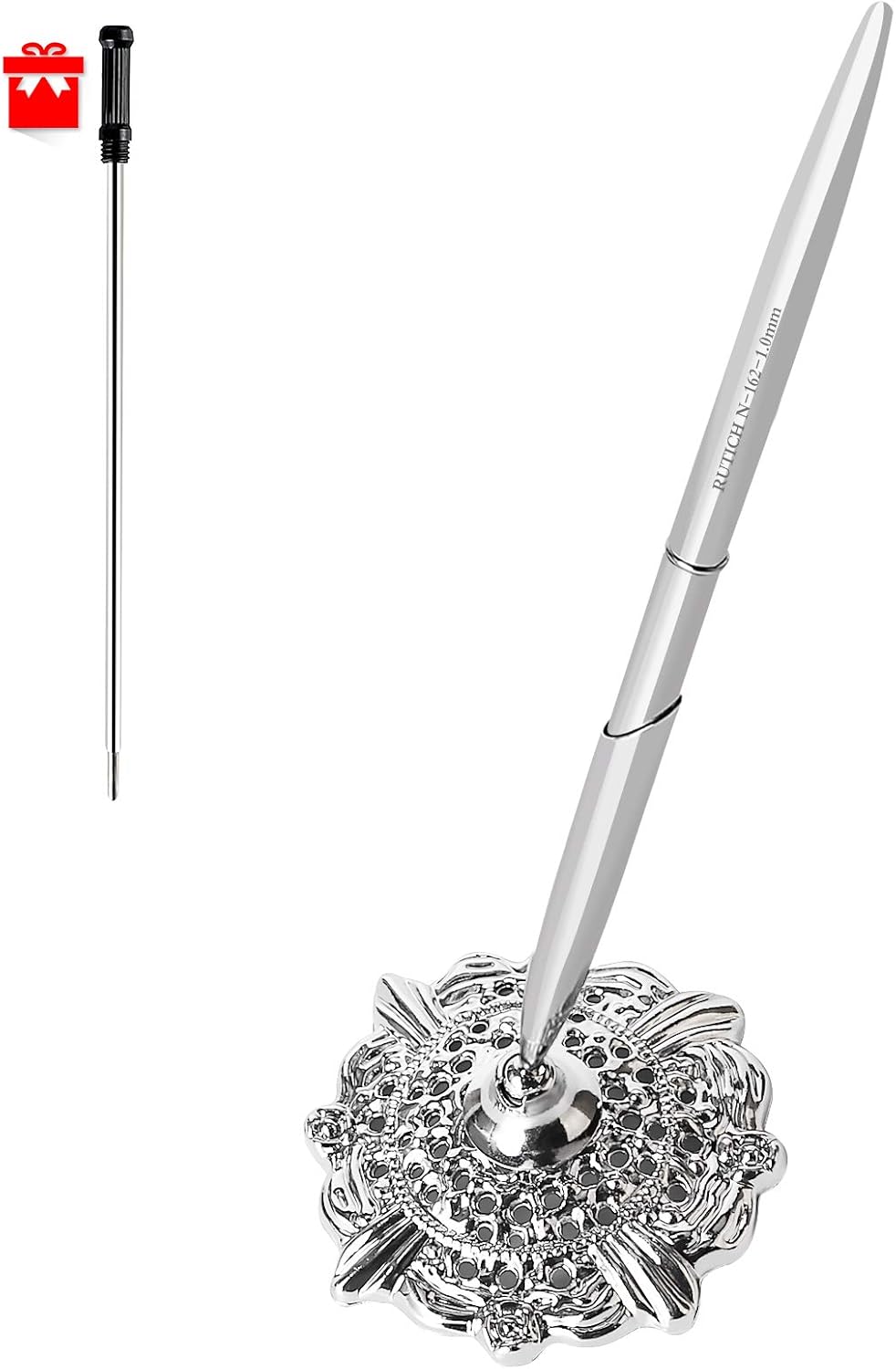 Hollow Round Pen Holder Signing Pen Set for Wedding Bridal Golden 32 711s2PKviuL. AC SL1500 - northernschoolofshiatsu.co.uk