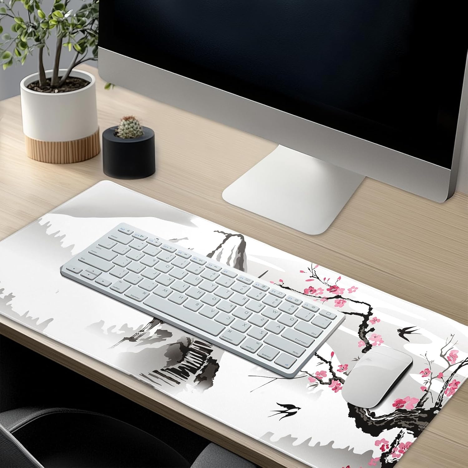 Large Floral Mouse Pad Extended Gaming Mousepad 31.5"x11.8" Vintage Aesthetic Black Desk Mat Flower Mouse Pad Plant Wildflower Mousepad XXL Laptop Computer Keyboard Mats for Desk Office 242 7125Zj23yhL. AC SL1500 - northernschoolofshiatsu.co.uk