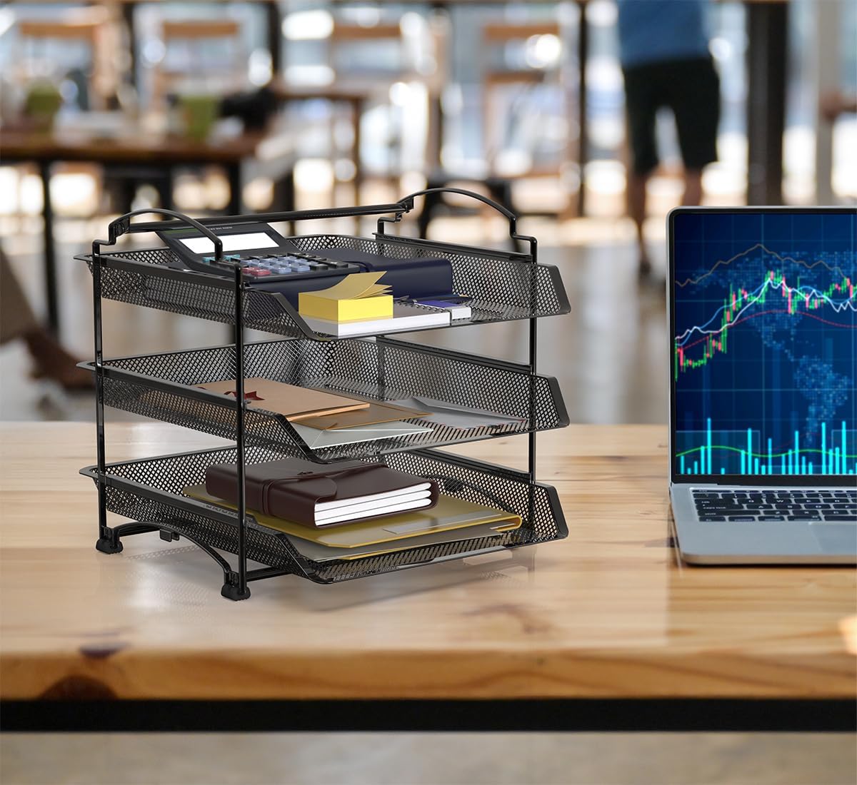 Simple Houseware 3-Tier Stackable and Sliding Desktop Document Letter Tray Organizer, Black 2 712A+QUmFoL. AC SL1200 - northernschoolofshiatsu.co.uk