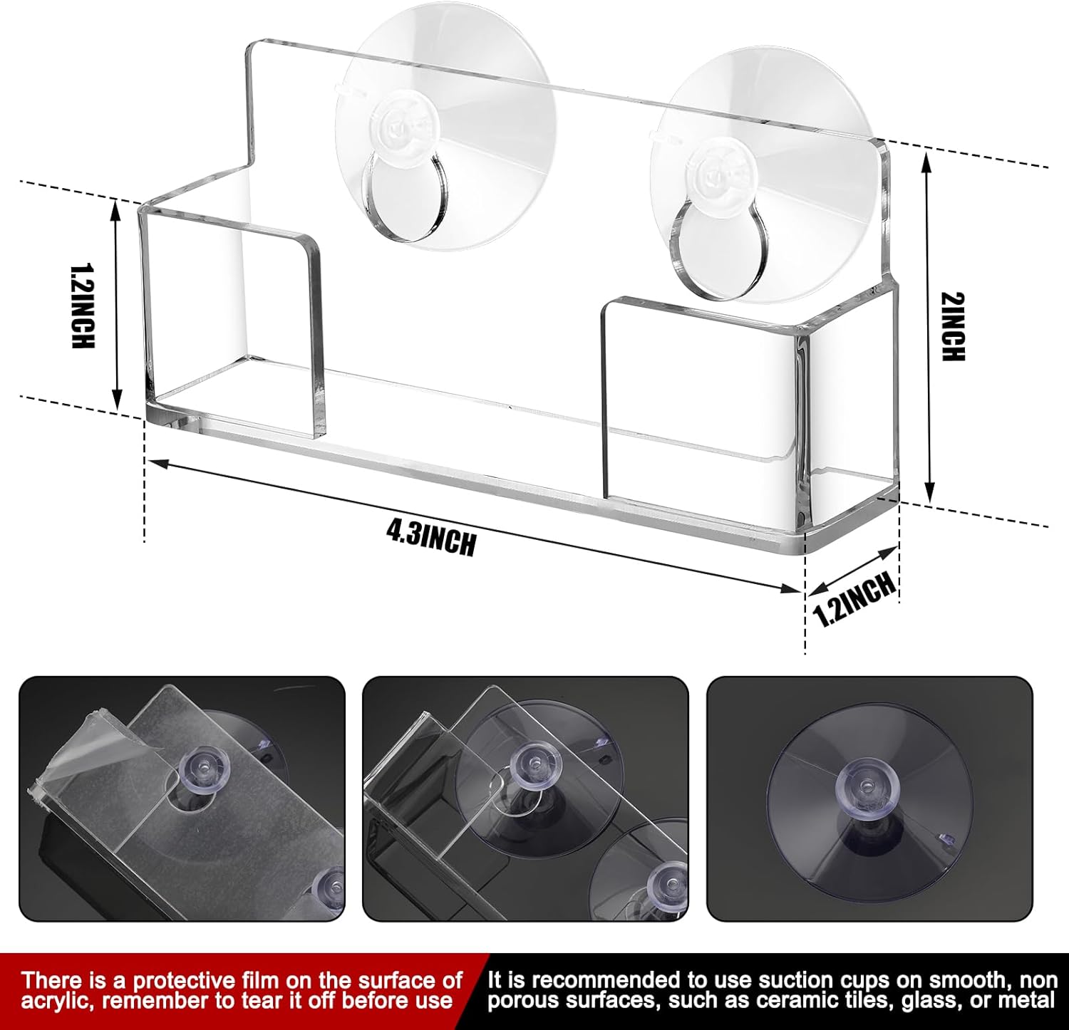 Window Mount Business Card Holder with Suction Cups Acrylic Single Pocket Organizer Clear Card Holder Acrylic Display Storage for Home Office(Simple) 2 712FCvrCWaL. AC SL1500 - northernschoolofshiatsu.co.uk