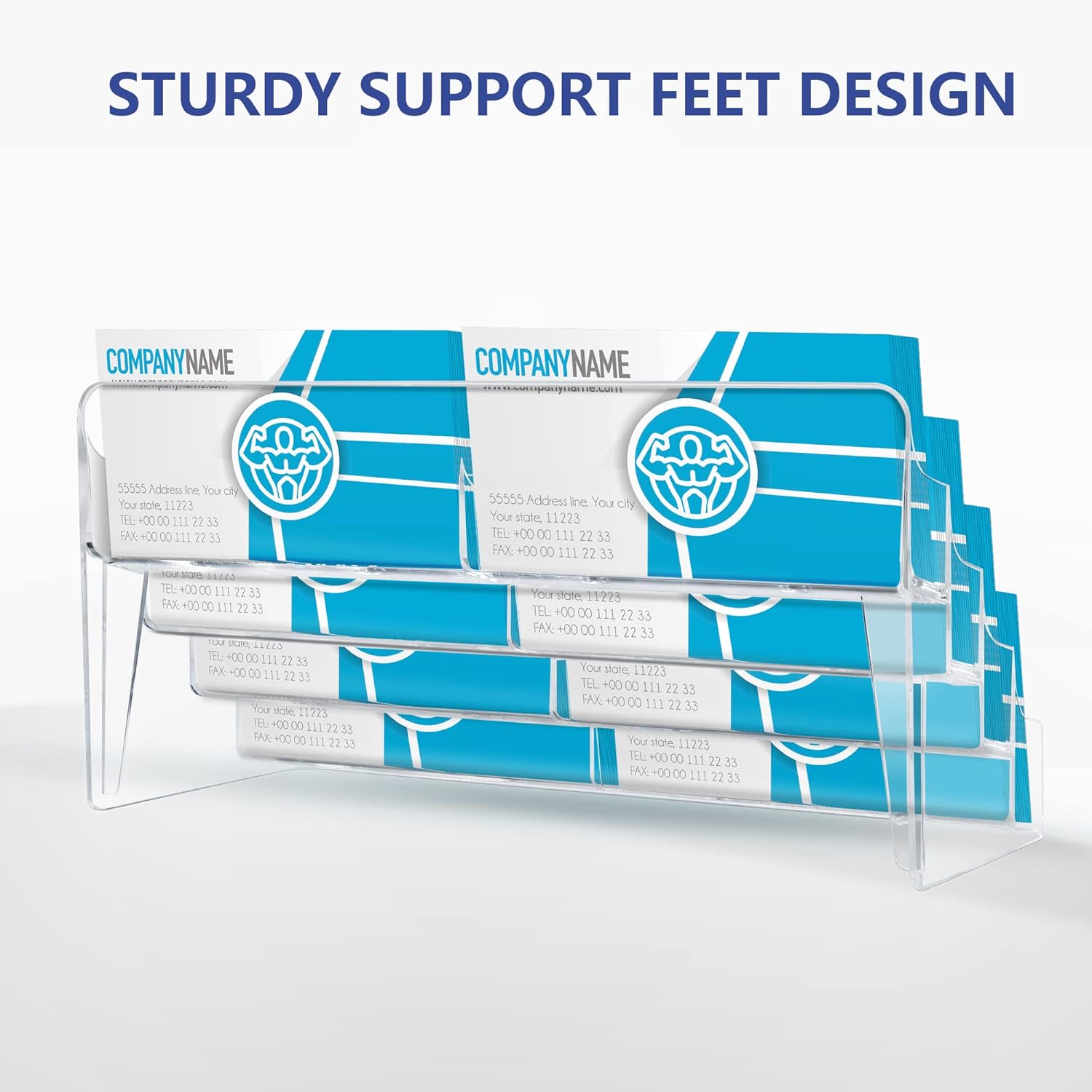 zavekia 1 Pack Business Card Holder, 8 Pocket Acrylic Business Card Holder for Desk 4 712PoVe9pDL. AC SL1500 - northernschoolofshiatsu.co.uk