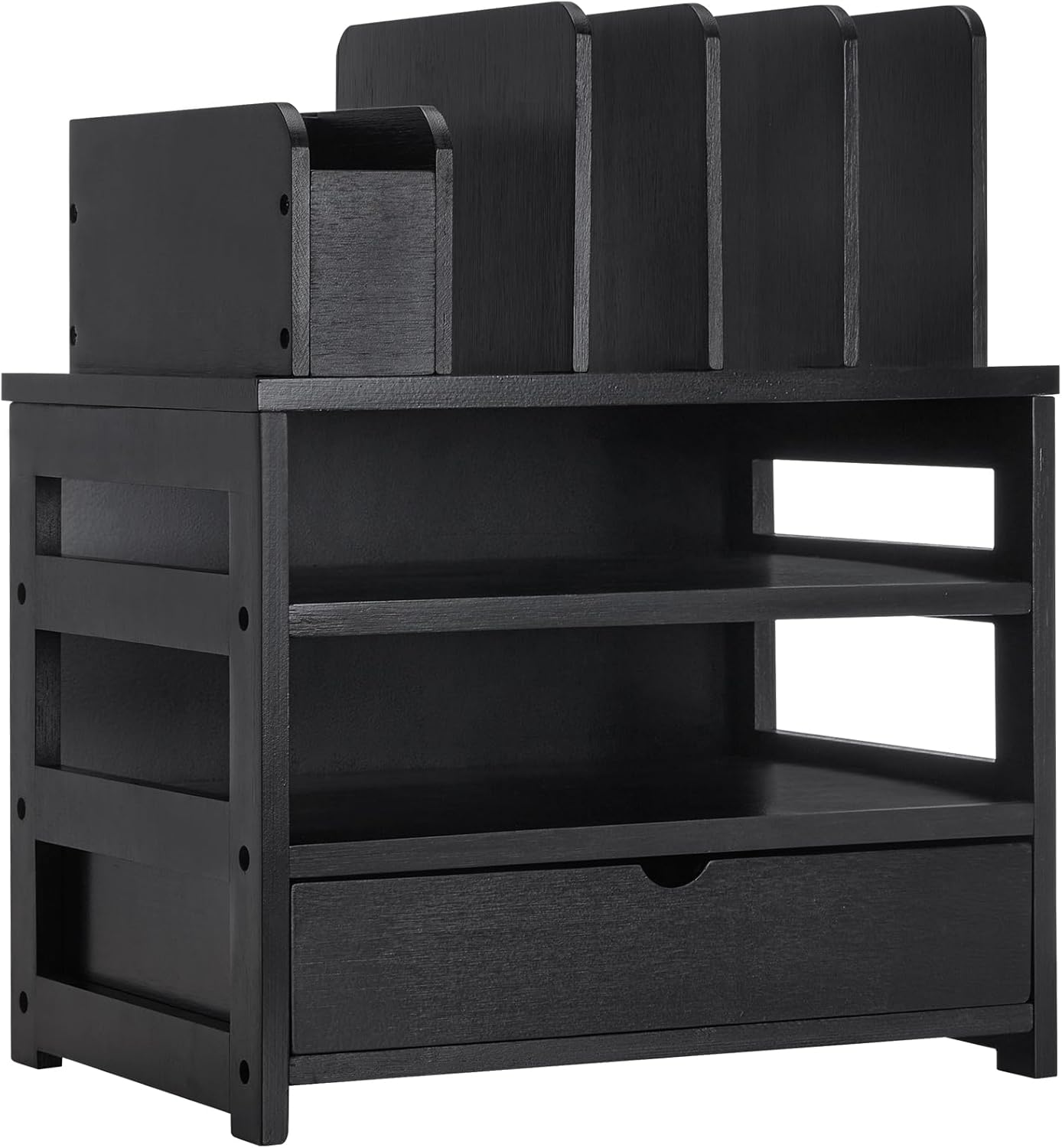 Homde Bamboo Desk Organizer with Drawer and File Holder, Office Organization for Desks with Adjustable Pen Holding, Desktop Letter Paper Tray Storage for Workplace Home School (Black, L) 1 712jJHp6V0L. AC SL1500 - northernschoolofshiatsu.co.uk