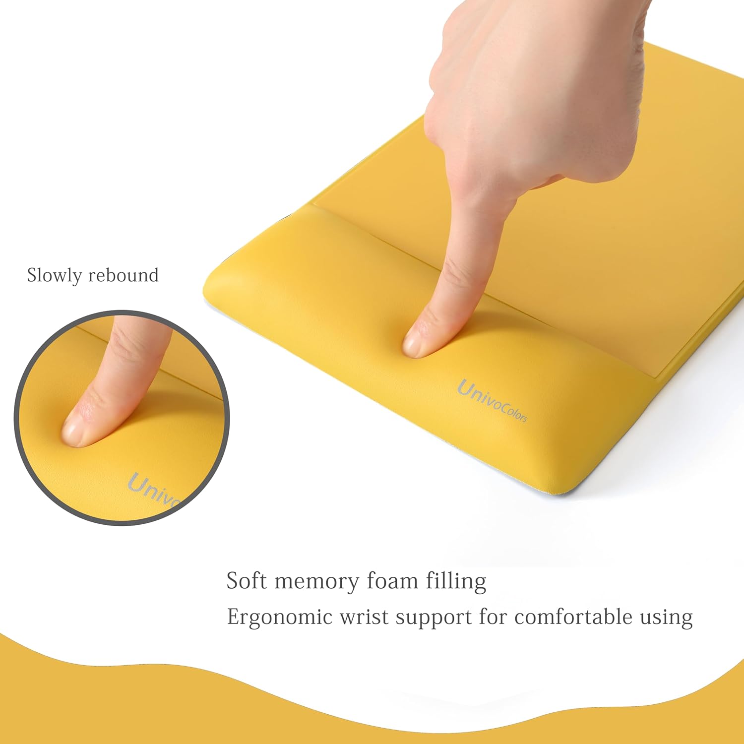 UnivoColors Design-Wave Set of Keyboad Wrist Rest & Mouce Pad,Artificial Sheepskin+Memory Foam+Ergonomic+Anti-Slip Gel, Resilience Support During Work and Gaming,Keyboard Accessory,White 29 712lyWqtIUL. AC SL1500 - northernschoolofshiatsu.co.uk