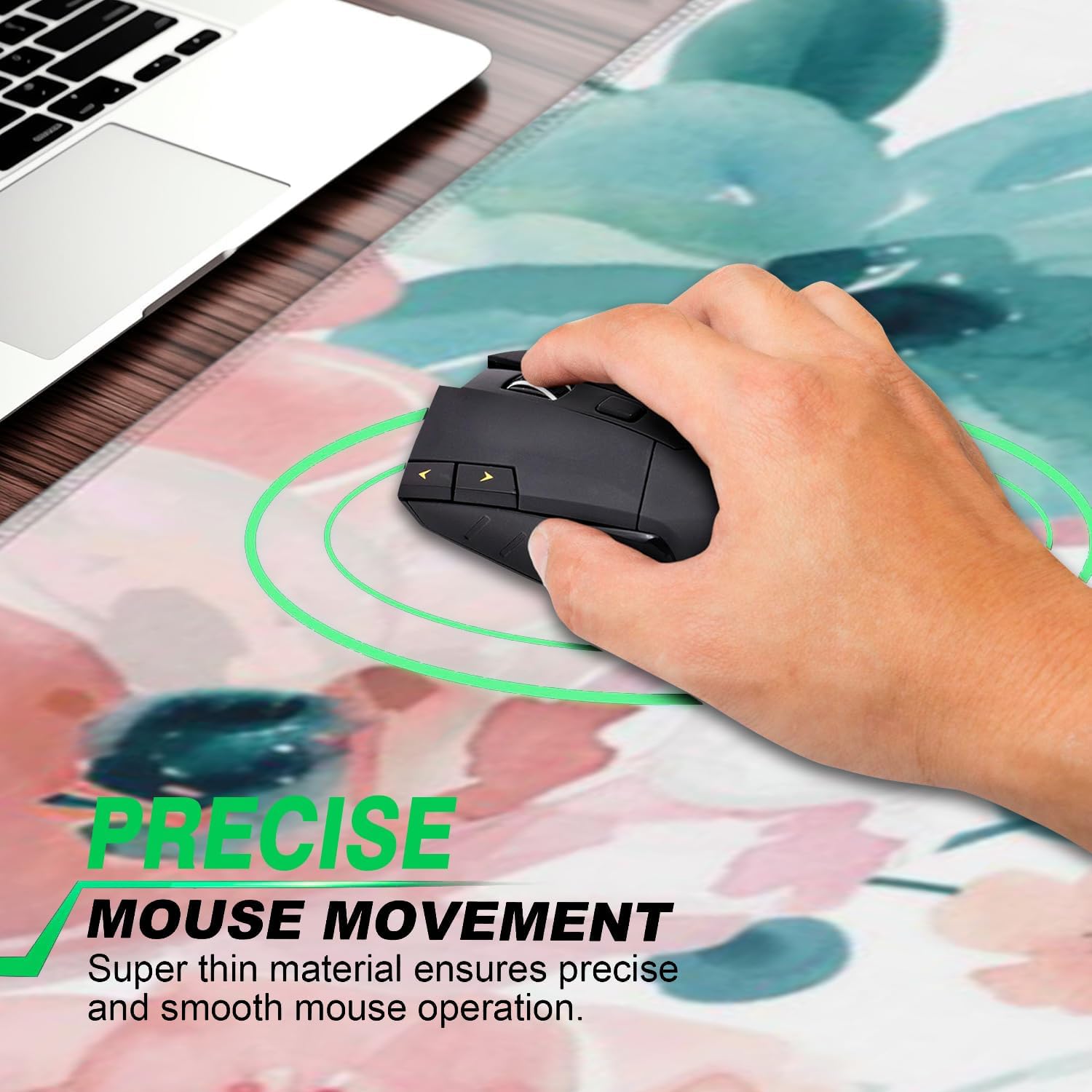 AQQA Extended Gaming Mouse Pad Cherry Blossoms Japanese XXXL Full Desk Mousepad 48" x 24", Non Slip Desk Mat with Stitched Edge Computer Keyboard Mat for Office 99 712n7AbcboL. AC SL1500 - northernschoolofshiatsu.co.uk