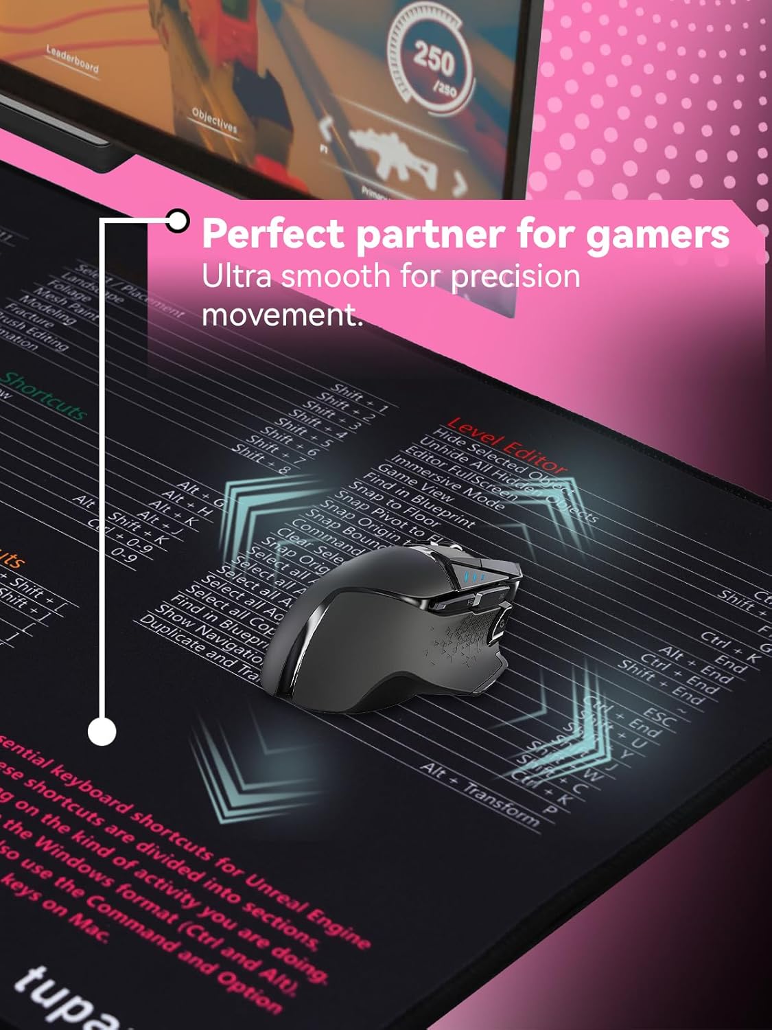 Shortcut Keys Mouse Pad for Unreal Engine,Unreal Engine Hotkeys Office Desk Mat,Work Desk Large XXL Keyboard Mousepad, Waterproof Non-Slip and Stitched Edge(31.5×13.8 inch) 3 712oaAwDsbL. AC SL1500 - northernschoolofshiatsu.co.uk