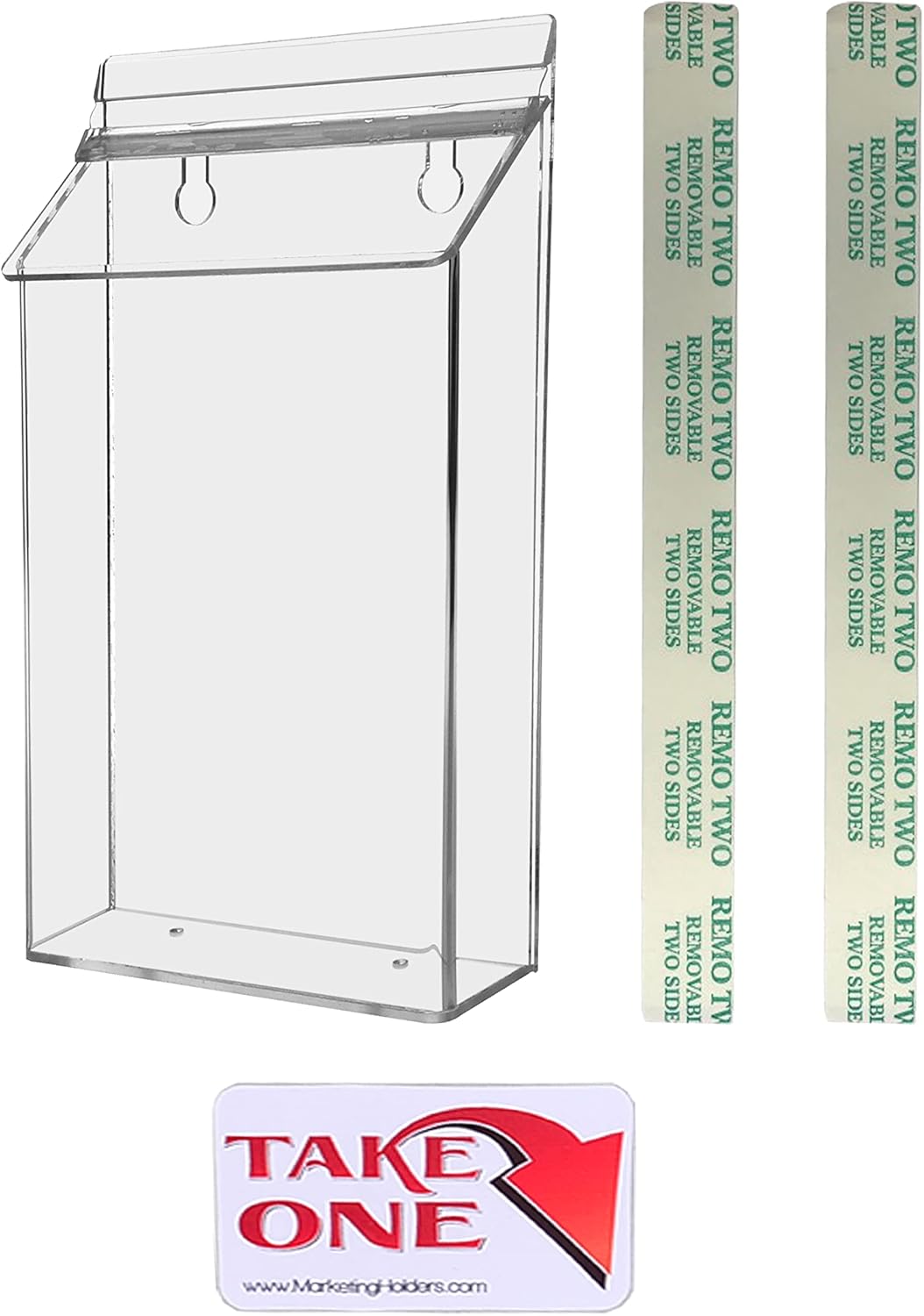 Marketing Holders Outdoor Brochure Holder Holds 4" x 9" Trifolds Wall Mount Clear with White Lid Acrylic Rack Cards Box with Lid Includes Take One Sticker Adhesive Strips Advertising Display 7 712yPdgay2L. AC SL1500 - northernschoolofshiatsu.co.uk