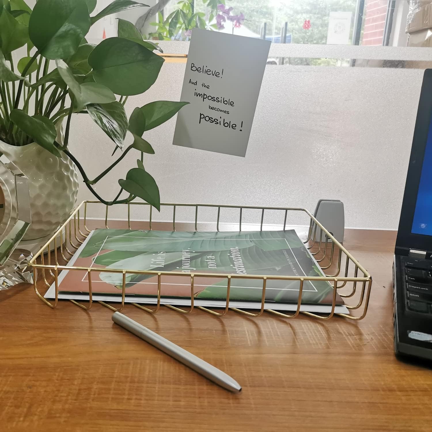 Desk Tray, Filing cabinets, Wire Metal Letter Filing Tray Organizer, Size 12.2”x9.5”x1.9”, Gold 4 713KwIpjwsL. AC SL1500 - northernschoolofshiatsu.co.uk