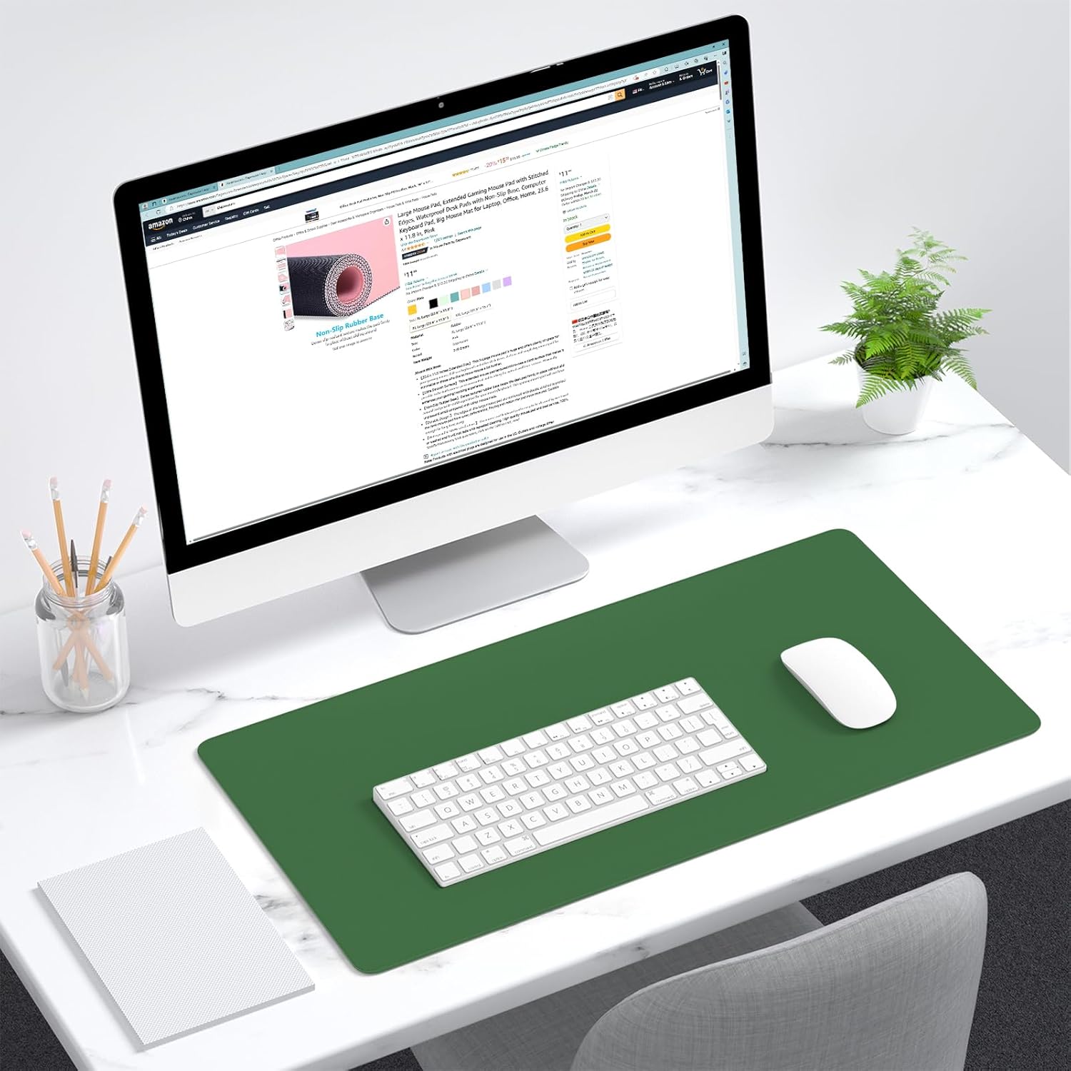 Dapesuom Large Mouse Pad, Extended Gaming Mouse Mat with Stitched Edges, Full Size Desk Mats with Non-Slip Base, Computer Big Desktop Keyboard Pad for Gamer, Laptop, Office, 23.6 x 11.8 in, Pink 120 713MvpI194L. AC SL1500 - northernschoolofshiatsu.co.uk
