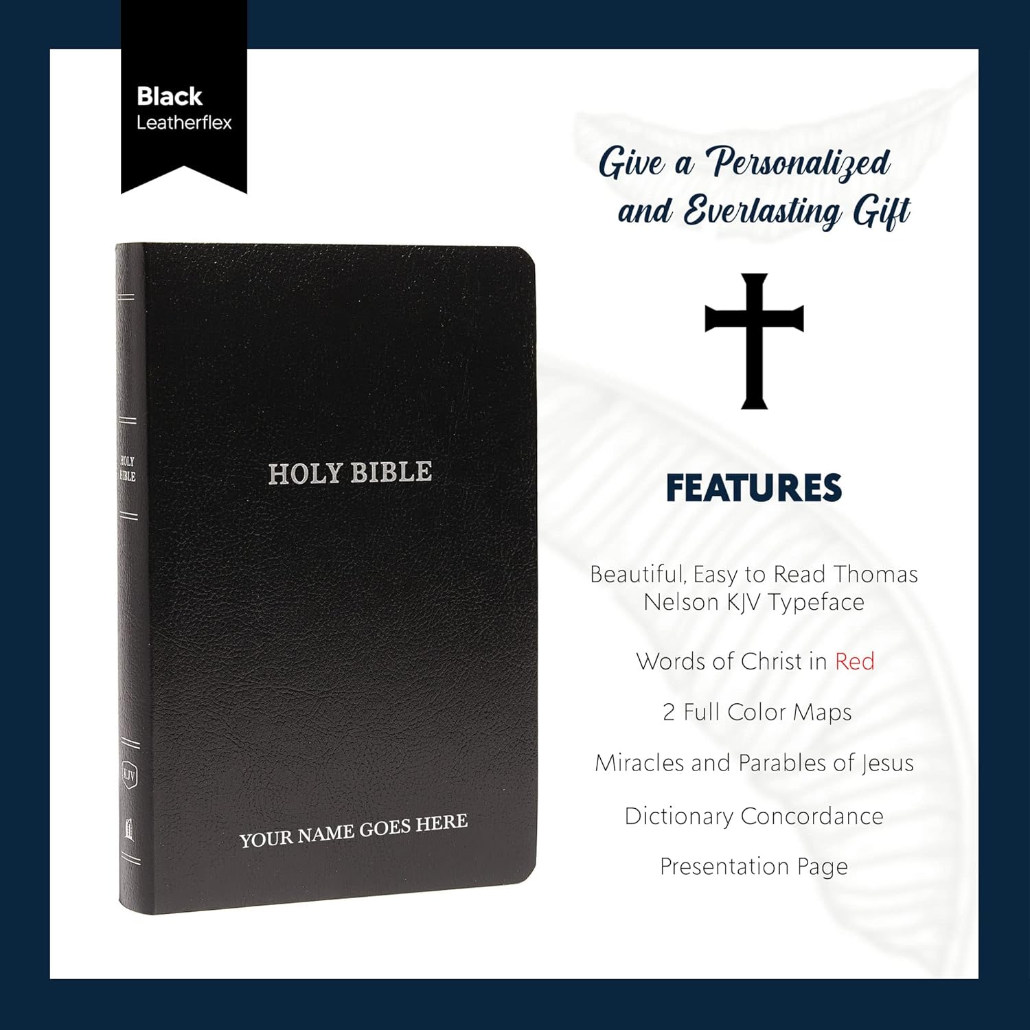 Personalized Custom NKJV Bible for Wedding Ceremony Christian Faith Vows Gift, Name, Date, Verse | Small Print Economy Bible New King James for Groom & Bride Up to 3 Rows of Text, Black 11 - northernschoolofshiatsu.co.uk
