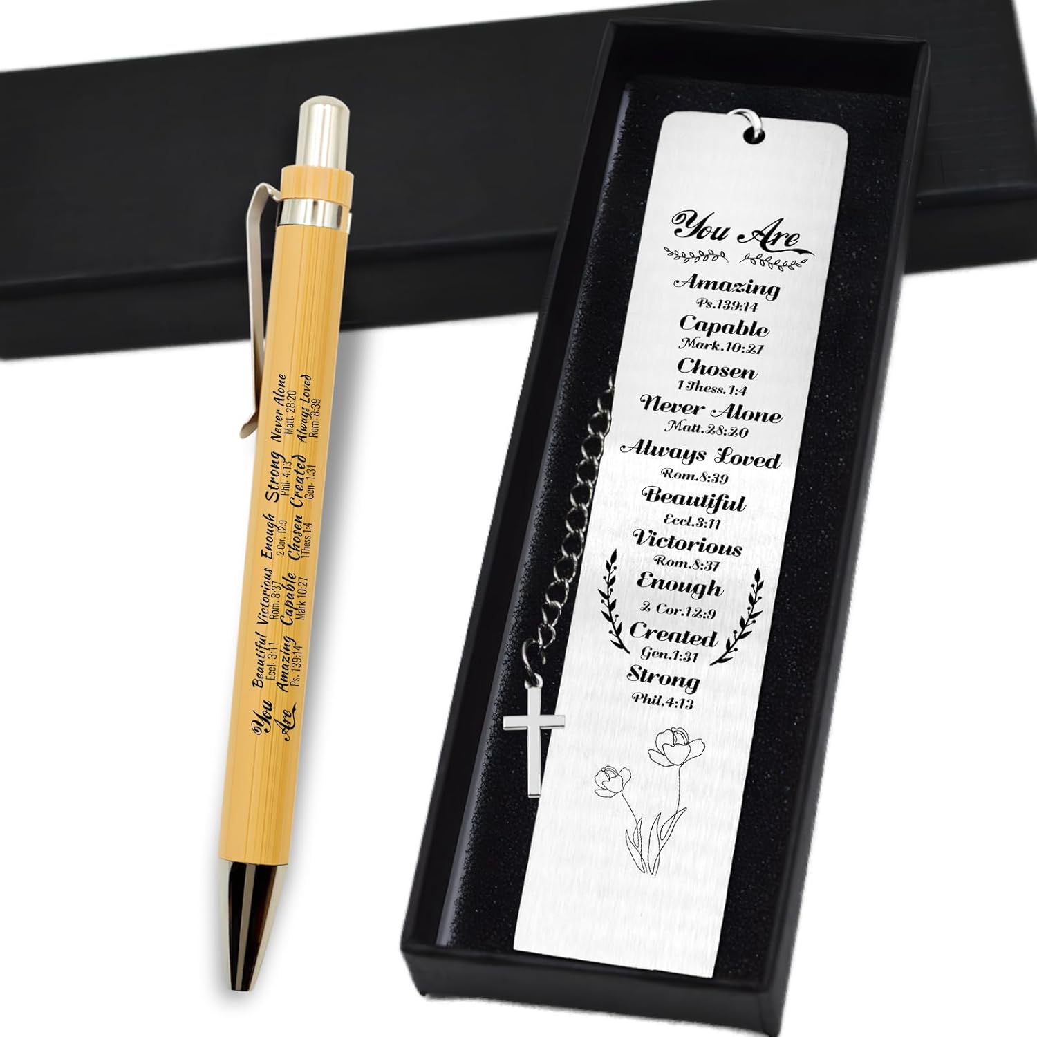 Christian Gifts Bible Bookmark for Women & Pen Set - First Communion Gifts, Baptism Gifts, Confirmation Gift Ideas - Religious Gift for Girl, Boy, Men,Book Lovers 8 714J54AEk+L. AC SL1500 - northernschoolofshiatsu.co.uk