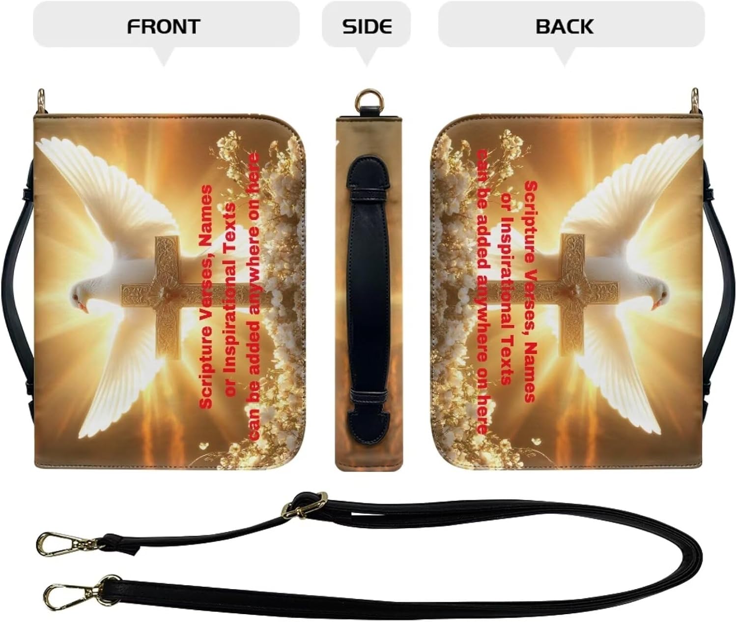 Custom Personalized PU Leather Bible Cover Case for Women,Customized Bible Cases Bible Tote Bag Bible Carrying Case Bible Carrier with Detachable Shoulder Strap,2XL 153 714lIUTnbRL. AC SL1500 - northernschoolofshiatsu.co.uk
