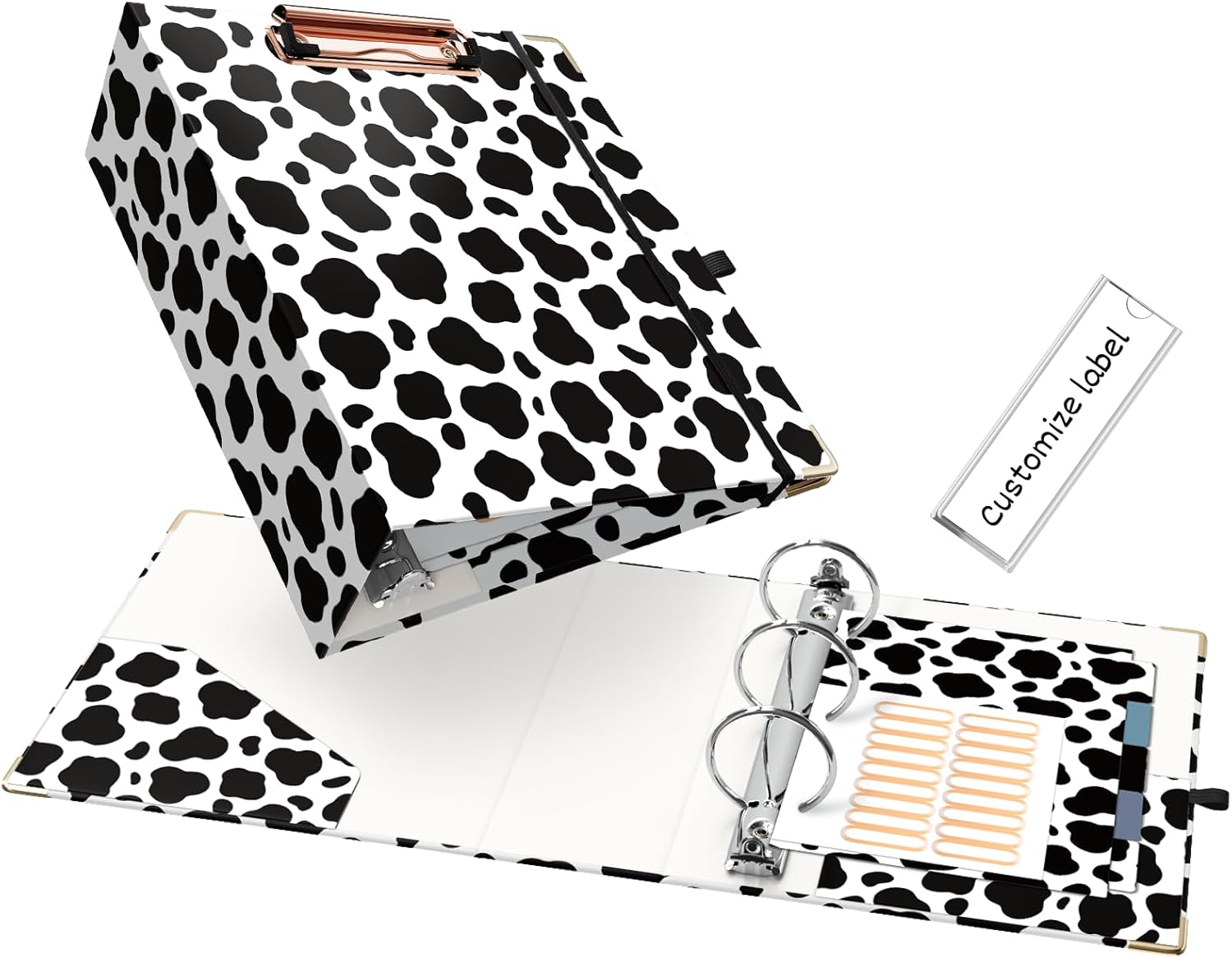 2 Inch 3 Ring Binders for Letter-Size 11" x 8.5" with 5-Tab Dividers and Low Profile Clipboards Three Ring Binder for School Class Office Supplies, Rose Floar 40 714oEbHpd1L. AC SL1500 - northernschoolofshiatsu.co.uk