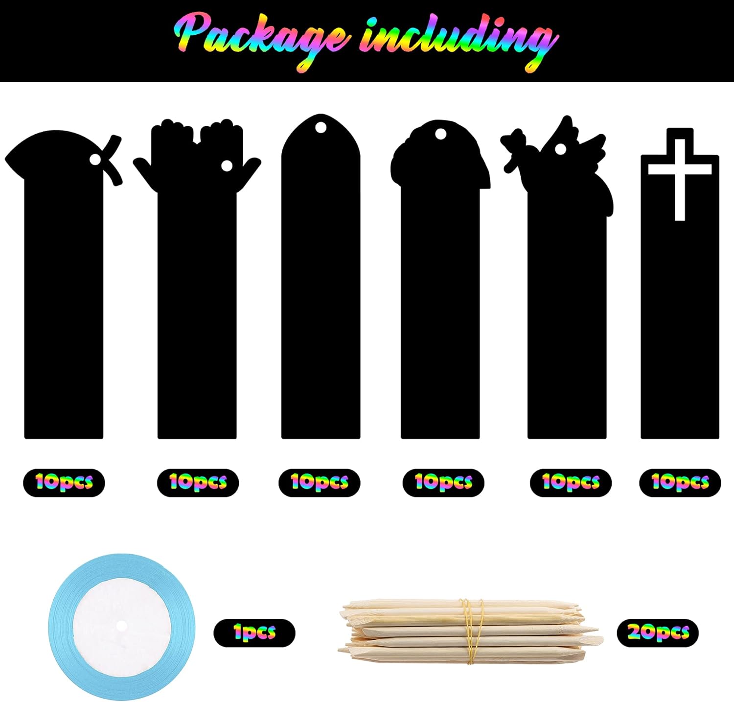 CY2SIDE 60PCS Religious Scratch Bookmarks for Kids, DIY Crosses Rainbow Color Paper Cards Craft Kits for Kids Christian Sunday School Church, Easter Magic Art Project for Vacation Bible Classroom 4 714s5ZQ1LhL. AC SL1500 - northernschoolofshiatsu.co.uk