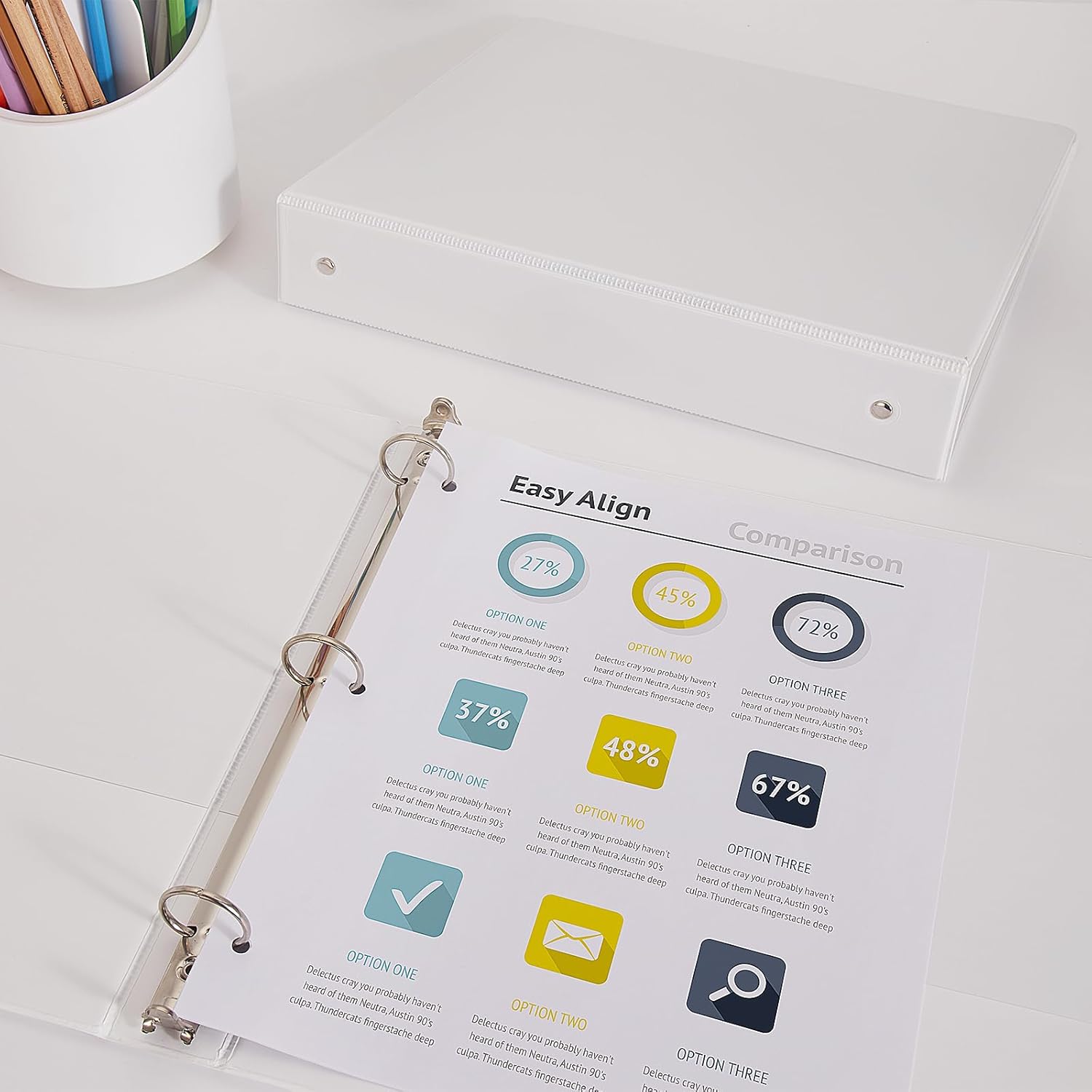 COMIX Sturdy 3 Ring Binder 0.5 inch with Clear View Cover, 1/2" Round Ring View Binder, PVC-Free, 100 Sheets Capacity of US Letter Size Paper, Office & School Supplies, 12 Pack (White) 13 714yzZdvL2L. AC SL1500 - northernschoolofshiatsu.co.uk