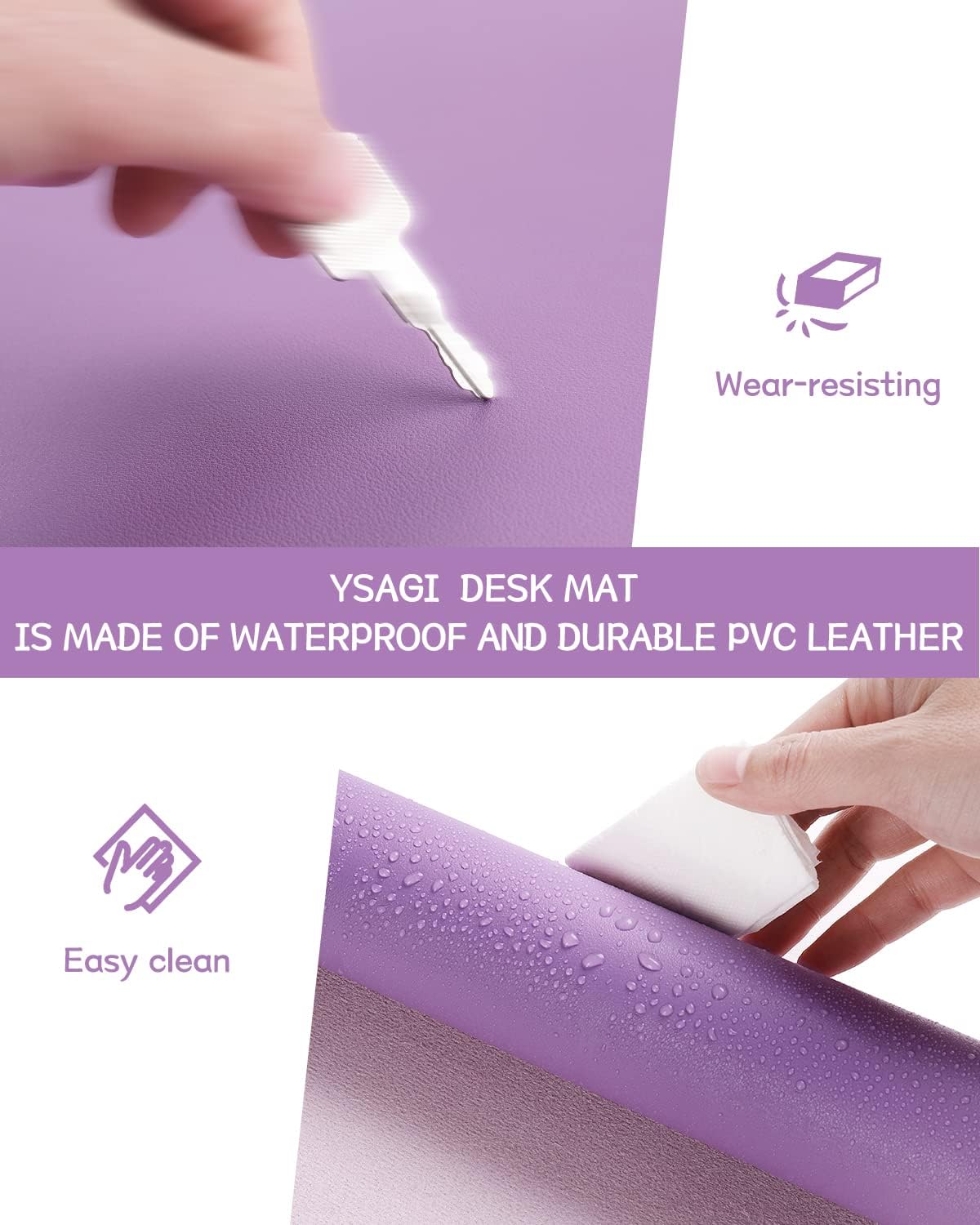 YSAGi Non-Slip Leather Desk Pad, Waterproof Laptop Computer Desk Keyboard Mat, Table Protector Blotter Mat, Large Mouse Pad for Office/Work/Home/Decor(Pink, 23.6" x 13.7") 60 715ajTcGNwL. AC SL1500 - northernschoolofshiatsu.co.uk
