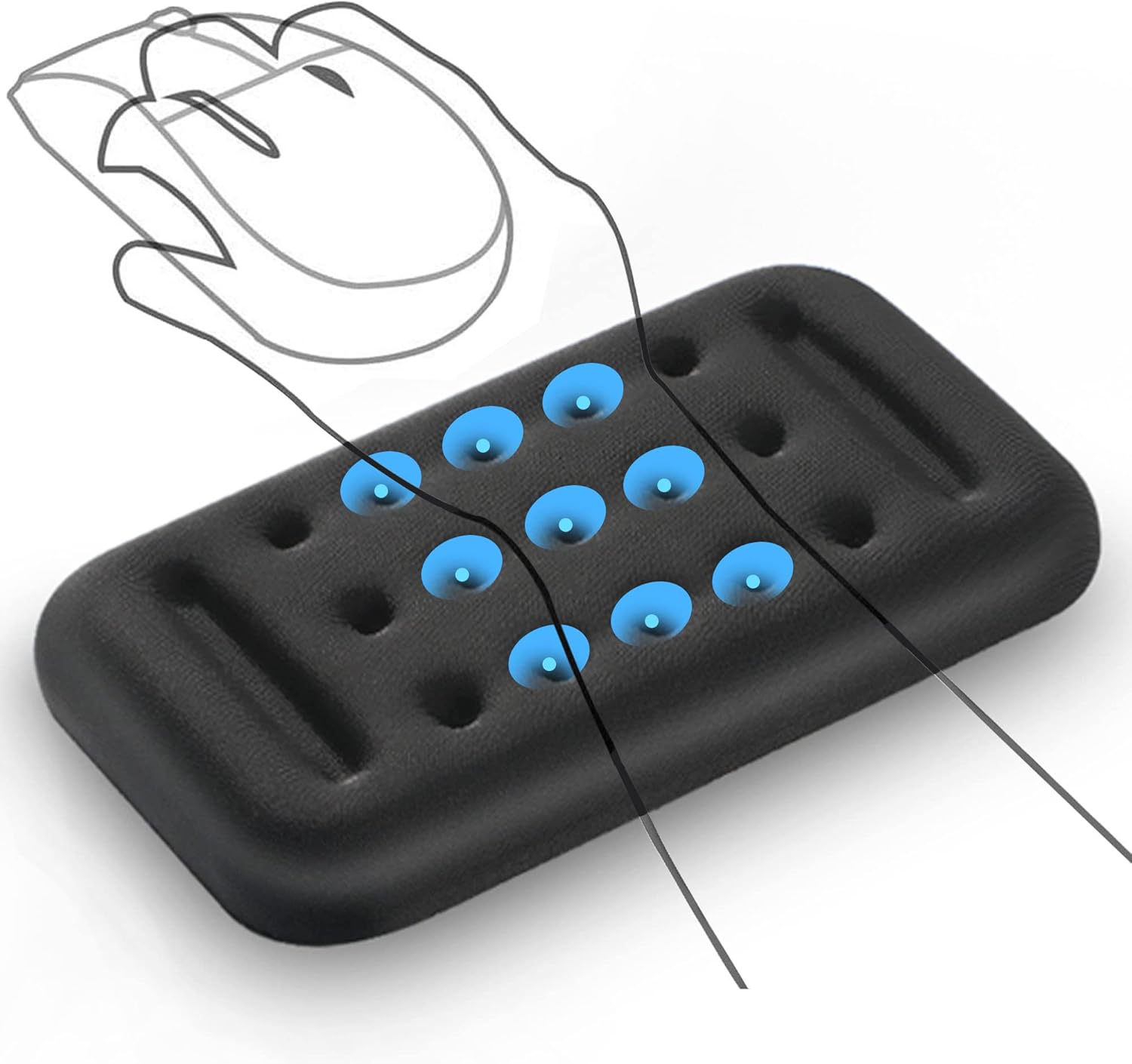 Lekvey Ergonomic Mouse Wrist Rest - Memory Foam Gel Pad With Massage Holes for Pain Relief - Cushion Support for Laptop, Office, Gaming - Black 1 715cYb+5iHL. AC SL1500 - northernschoolofshiatsu.co.uk