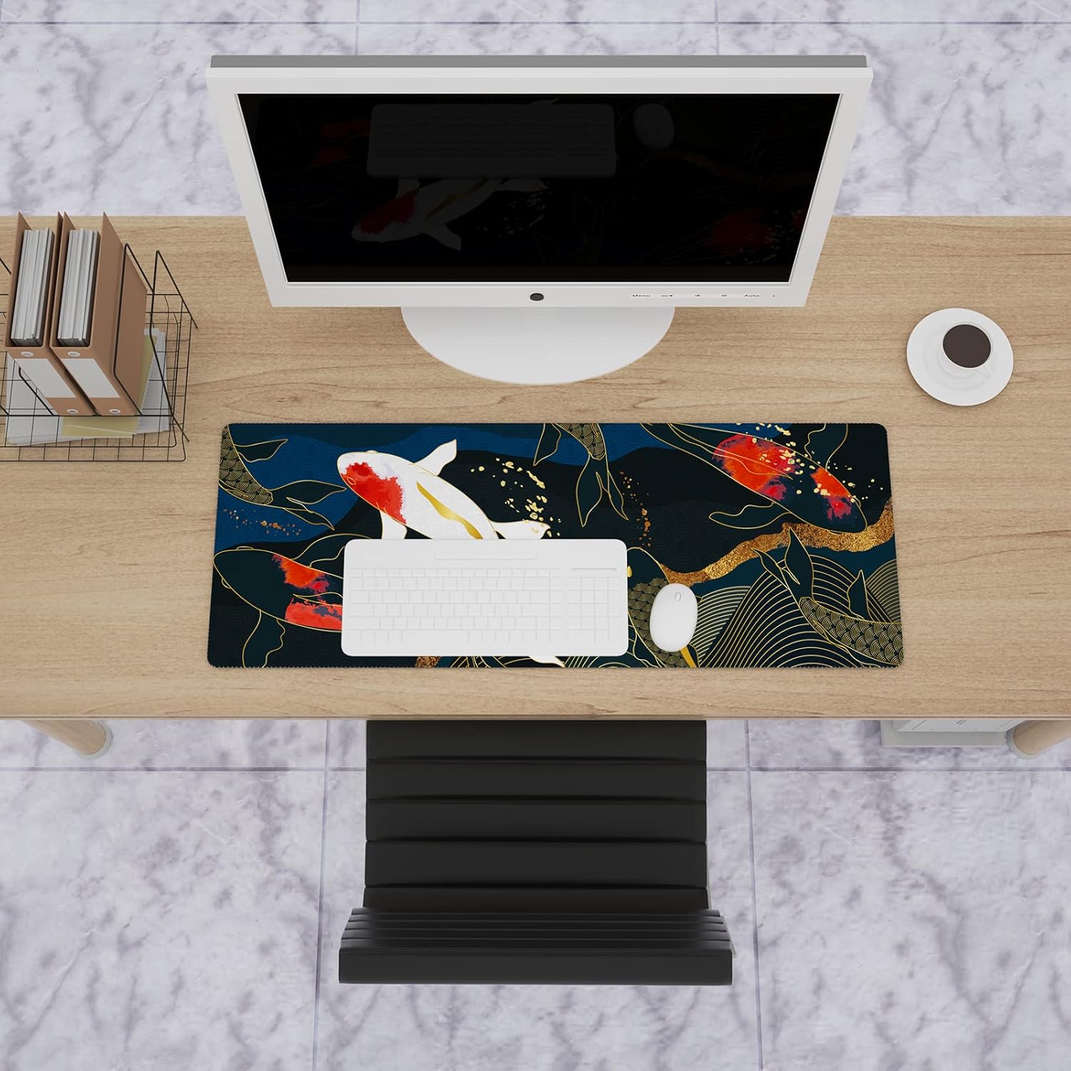 Ovenbird Large Gaming Mouse Pad with Stitched Edges, Minimalist Topographic Map Desk Mat, Extended XL Mousepad with Anti-Slip Base, Cool Desk Pad for Keyboard and Mouse, 31.5 x 11.8 in, White 26 715hM5Eg8GL. AC SL1500 - northernschoolofshiatsu.co.uk