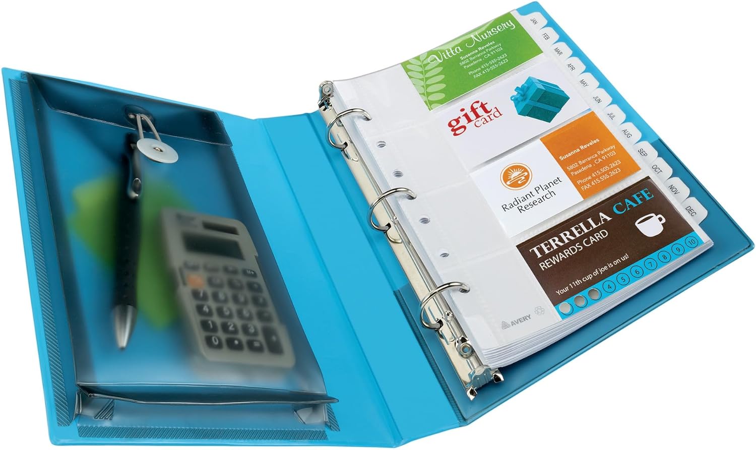 Avery Mini Protect and Store View 3 Ring Binder, 1 Inch Round Rings, 1 Light Blue Binder (23014) 6 716 rdS mbL. AC SL1500 - northernschoolofshiatsu.co.uk