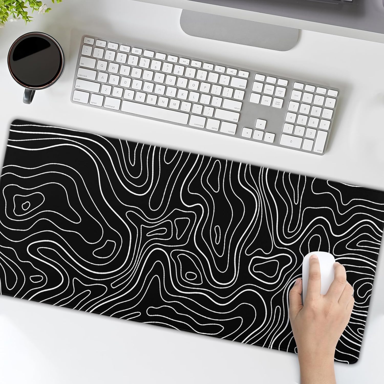 Large Floral Mouse Pad Extended Gaming Mousepad 31.5"x11.8" Vintage Aesthetic Black Desk Mat Flower Mouse Pad Plant Wildflower Mousepad XXL Laptop Computer Keyboard Mats for Desk Office 332 7162DIGns8L. AC SL1500 - northernschoolofshiatsu.co.uk
