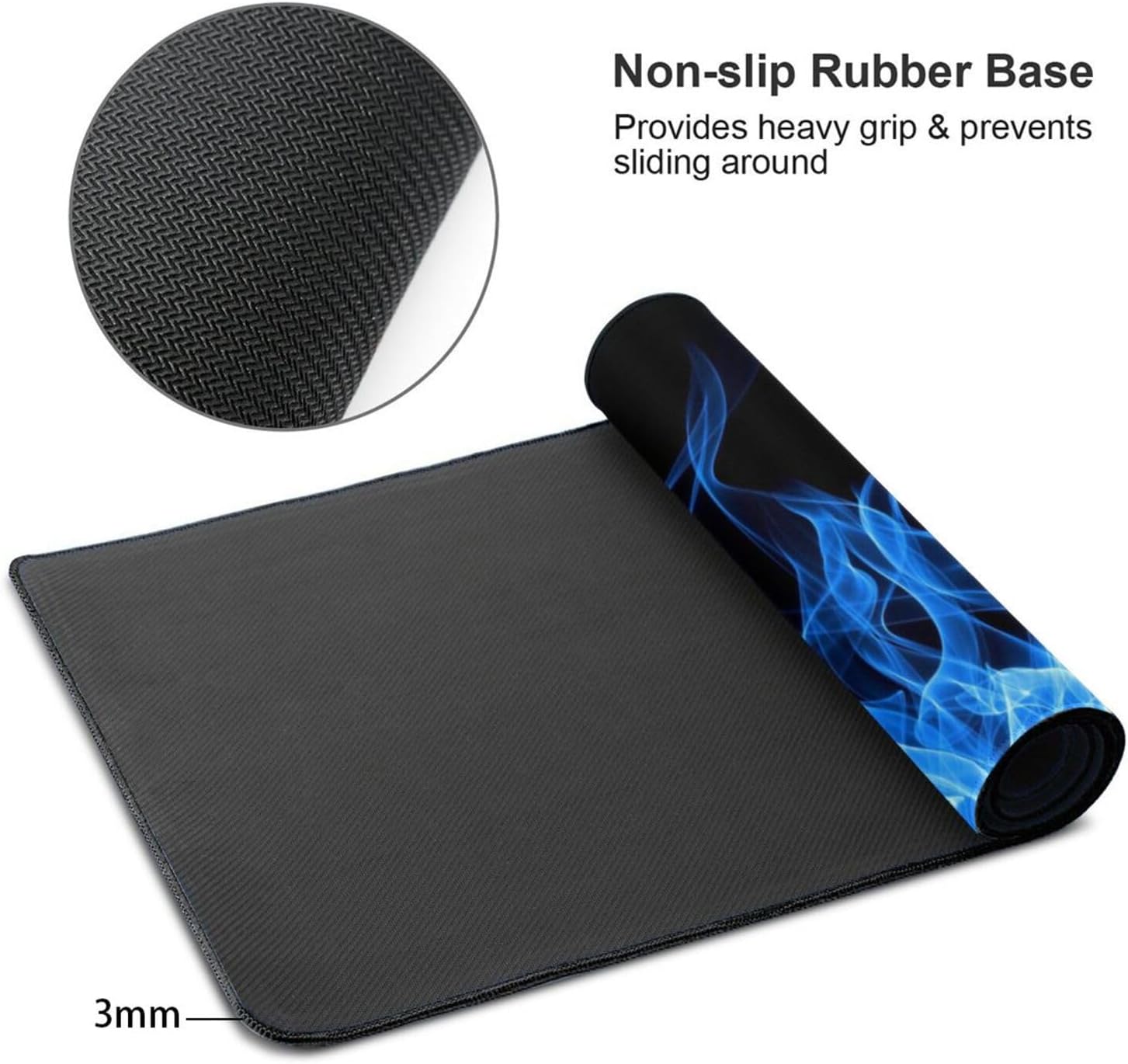 Cool Fire Novelty Mouse Pad Gaming XL Large Mousepad Desk Mat Long Extended Big Keyboard Pads Table Accessories for Gaming and Office Pc Laptop Computer 31.5 X 11.8 Inch 15 7165BnEds5L. AC SL1500 - northernschoolofshiatsu.co.uk