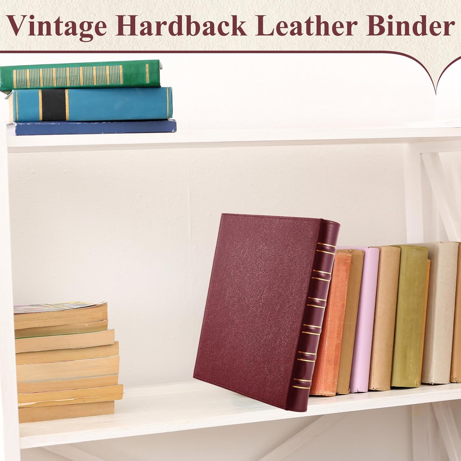 ReliThick 2 Pcs Vintage Hardback 3 Ring Leather Binder, 1 Inch Professional Binder Organizer, Letter Size 8.5 x 11(Red) 7 716uCIFKnSL. AC SL1500 - northernschoolofshiatsu.co.uk
