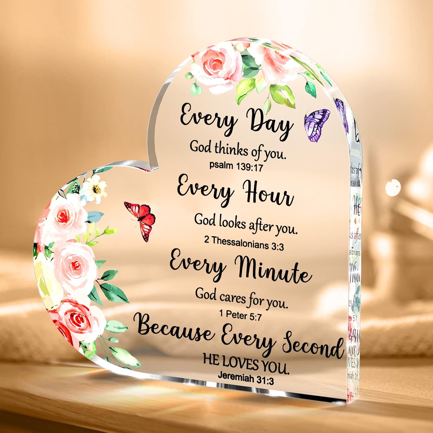 Petitian Christian Choice for Women Faith, Religious Spiritual Inspirational Bible Verse Choice for Women Friends, Clear Acrylic Heart Paperweight Keepsake Secret Sister Choice for Women Christian 4 716vtFmJHKL. AC SL1500 - northernschoolofshiatsu.co.uk