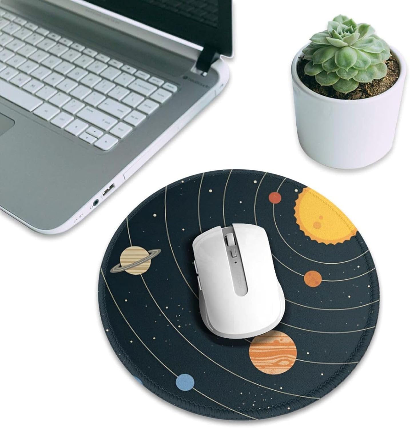 Mouse Pad Solar System Planets Space Mouse Pads for Desk with Non-Slip Rubber Base Office Computer Round Mousepad Mat for Home Office Desk Accessories 6 716xJvnJ dL. AC SL1500 - northernschoolofshiatsu.co.uk