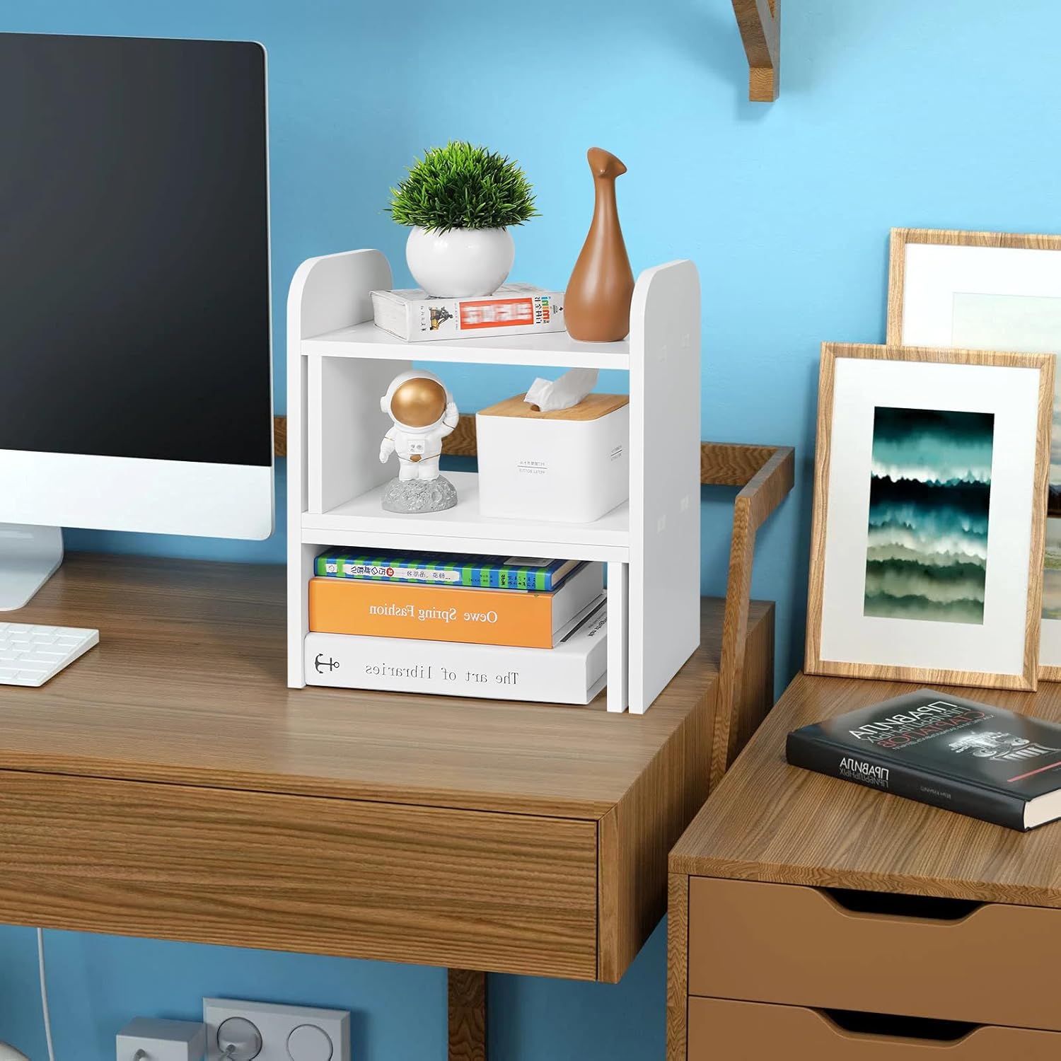 Desktop Organizer Shelf Office Desk Storage Rack,Adjustable Table Storage Shelf,Countertop Bookshelf Small Table Shelves, Expandable Desktop Stand Bookshelf,Office Organization for Desk,White 5 716zFw8HkfL. AC SL1500 - northernschoolofshiatsu.co.uk