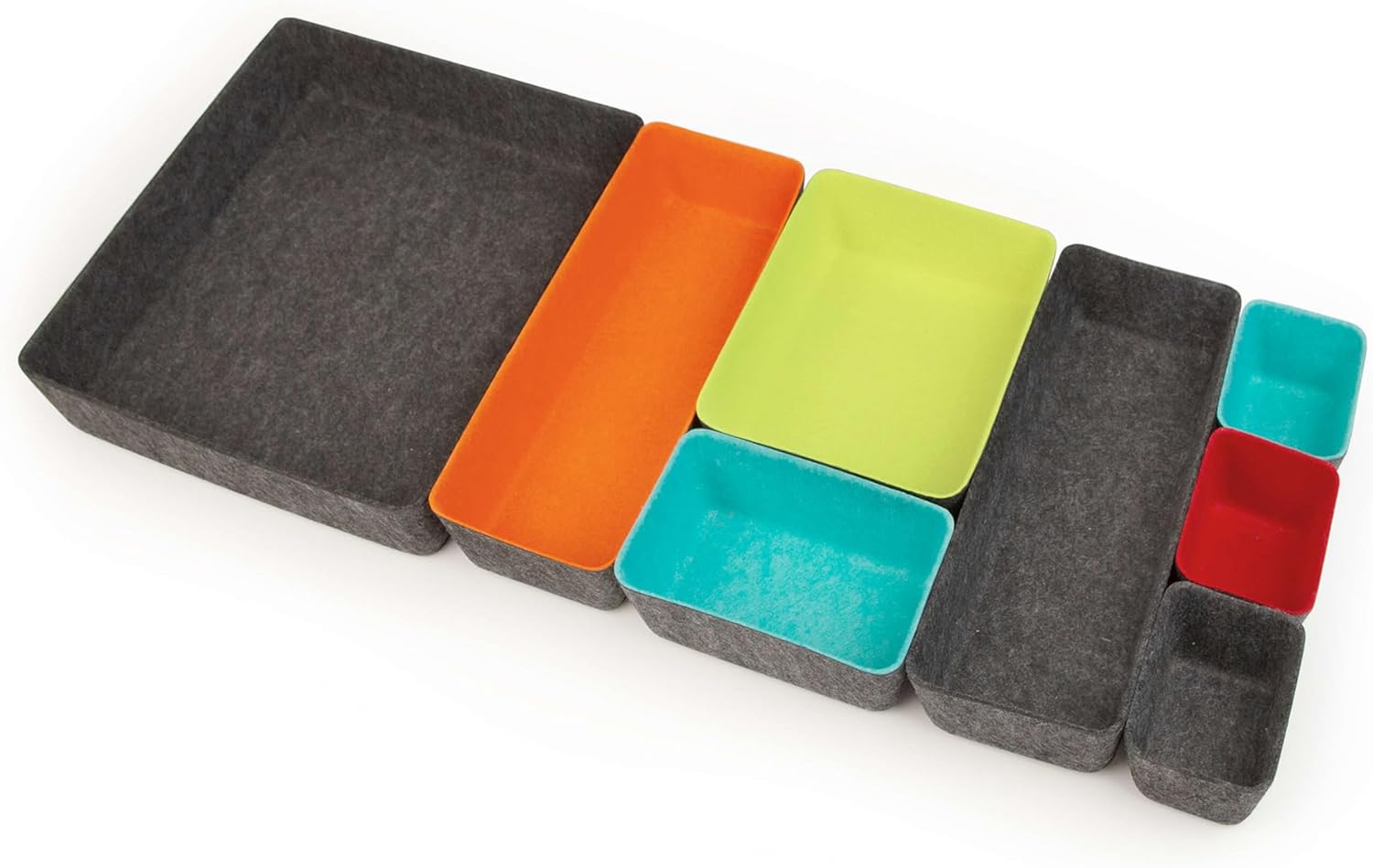 Three by Three Seattle Felt·Like·It! Felt Bins for Office, Crafts, Classroom, Living Room, Bedroom: Charcoal, Set of 8 13 717JiGgwHnL. AC SL1500 - northernschoolofshiatsu.co.uk