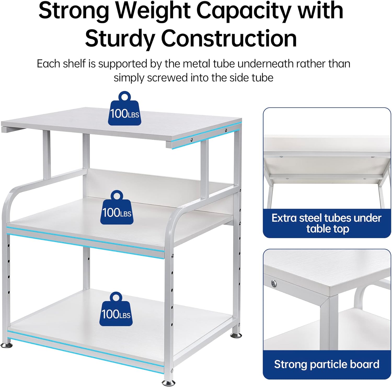 Large Printer Stand Table 23.6 x18.9 x 30 Inches with Height Adjustable Storage Shelf, 3 Tier Rolling Printer Cart with Wheels for Home Office, Gray 21 717RVvIeQqL. AC SL1500 - northernschoolofshiatsu.co.uk