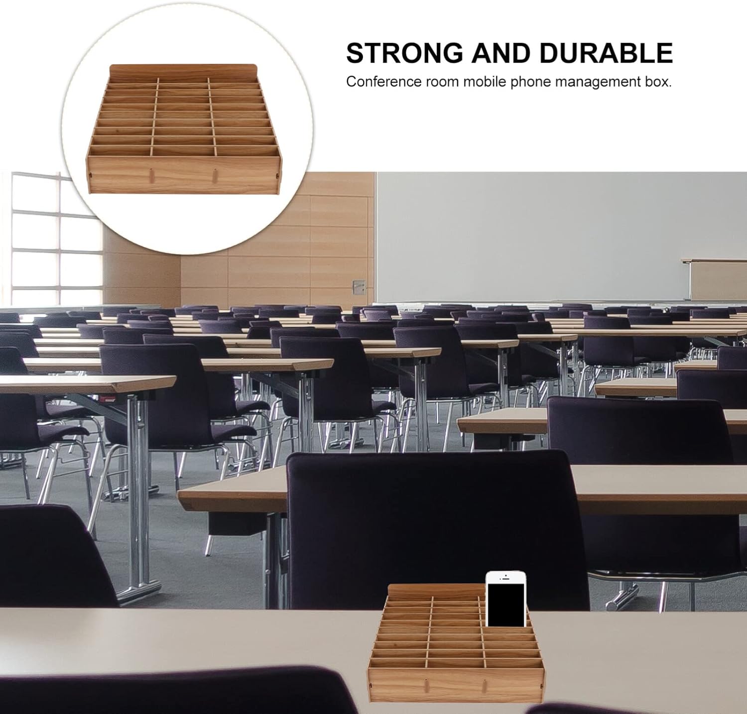 1pc Wooden Phone Storage Box with Mobile Phone Management Organizer for Classroom and Office Elegant Design for Cell Phones and Items Sturdy and Practical 8 717Yk32aTtL. AC SL1500 - northernschoolofshiatsu.co.uk