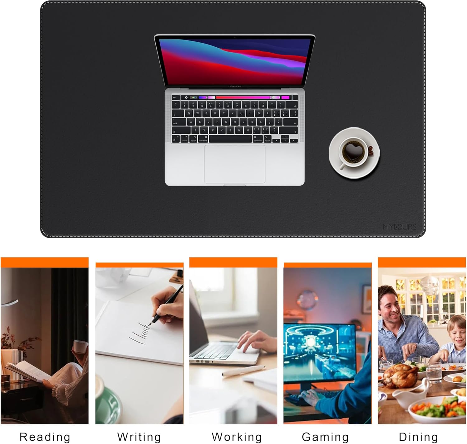 Mydours Cork & PU Leather Desk Mat, 40" x 20" Large Gaming Mouse Pad XL, Dual-Sided Portable Desk Pad Blotter, Keyboard Computer Desktop Protector for Gift Office Home (Brown) 45 717orH7fzOL. AC SL1500 - northernschoolofshiatsu.co.uk