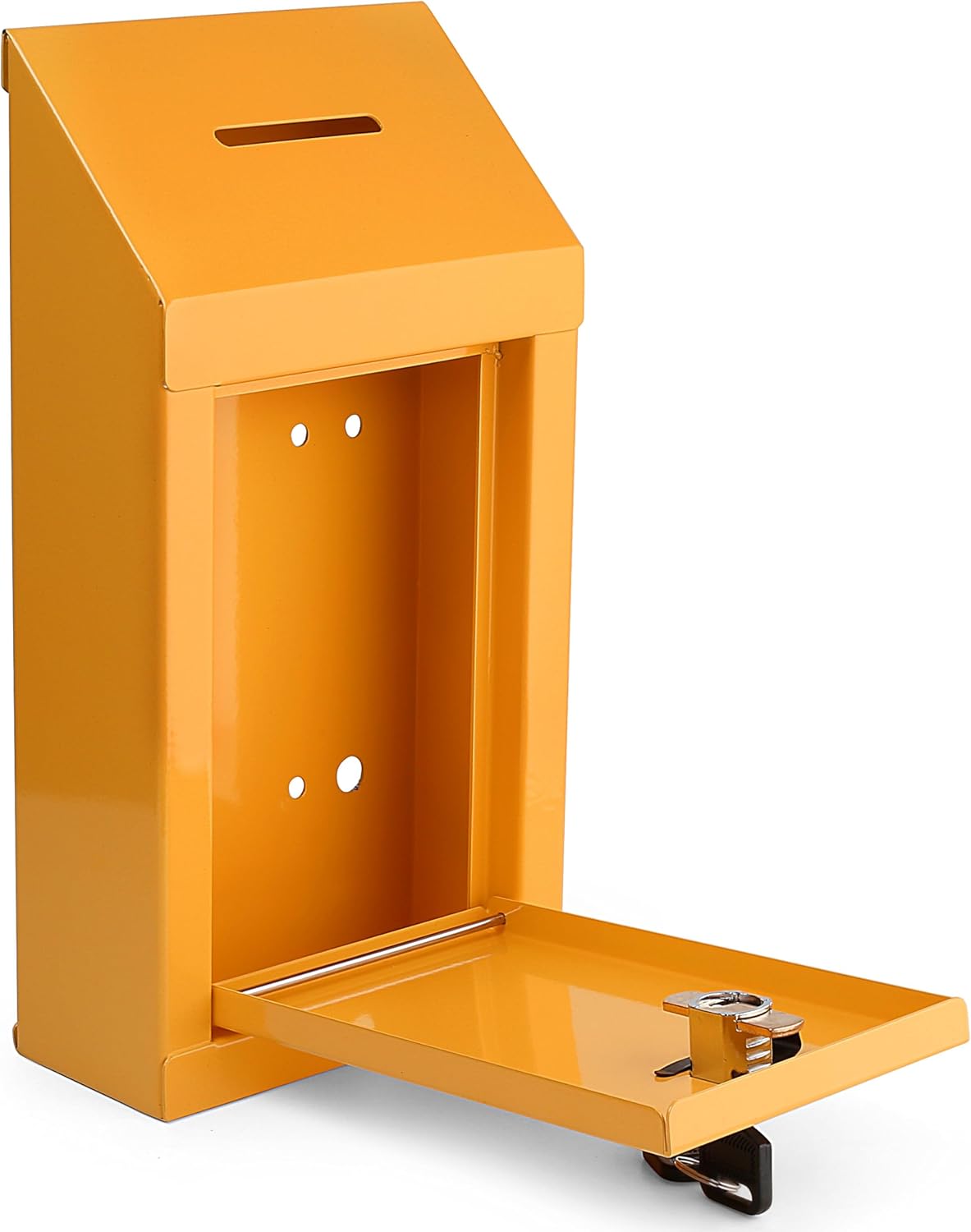 Metal Donation Box Charity Steel Collection Box Office Suggestion Box Secure Box With Top Slot and Lock with Keys Wall Mount with pre drilled holes 10x6x2.5" waterproof mailbox for Home Office(Gray) 45 718+UebNFdL. AC SL1500 - northernschoolofshiatsu.co.uk