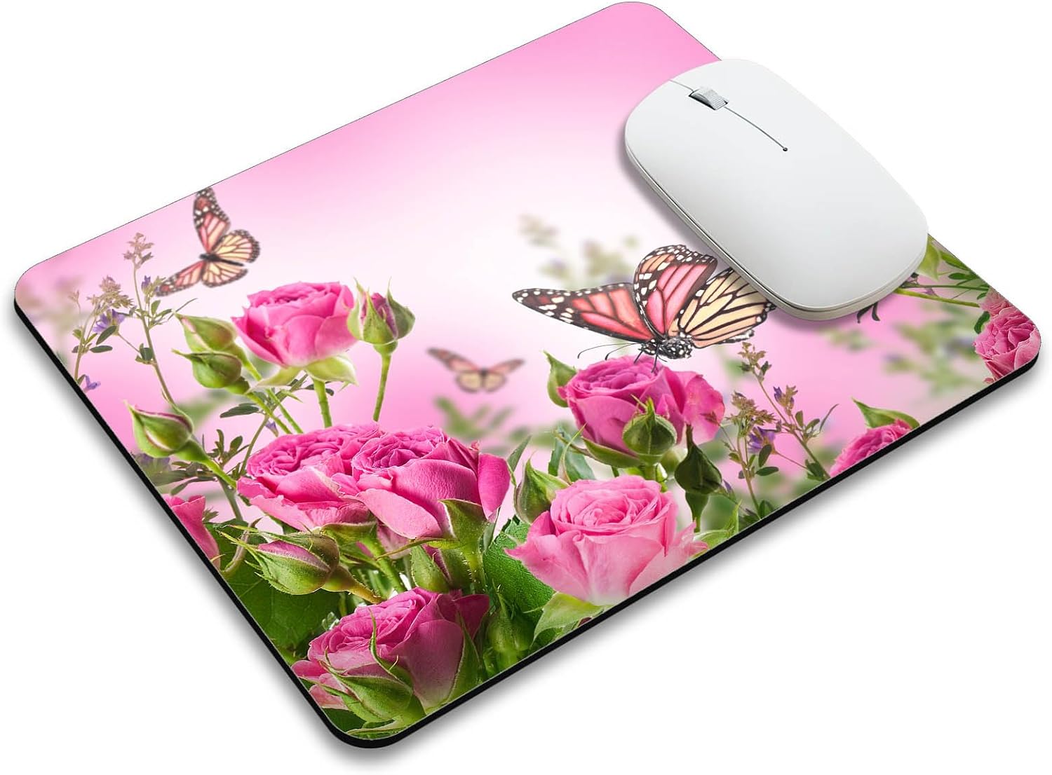 Butterfly in The Roses Mouse Pad Mat Non-Slip Mousepad for Office Desk Laptop Computer 1 718 ww3rWjL. AC SL1500 - northernschoolofshiatsu.co.uk