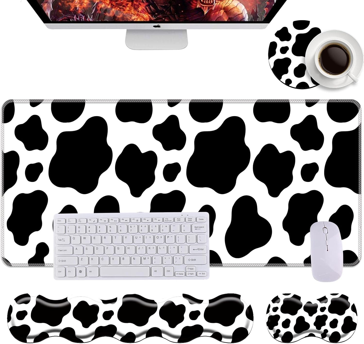 Keyboard Wrist Rest+Mouse Wrist Pad+Desk Pad Set,Memory Foam Ergonomic Easy Typing Pain Relief for Computer Laptop Office Home - Stay Positive Work Hard and Make It Happen 29 718qNpg6oDL. AC SL1500 - northernschoolofshiatsu.co.uk