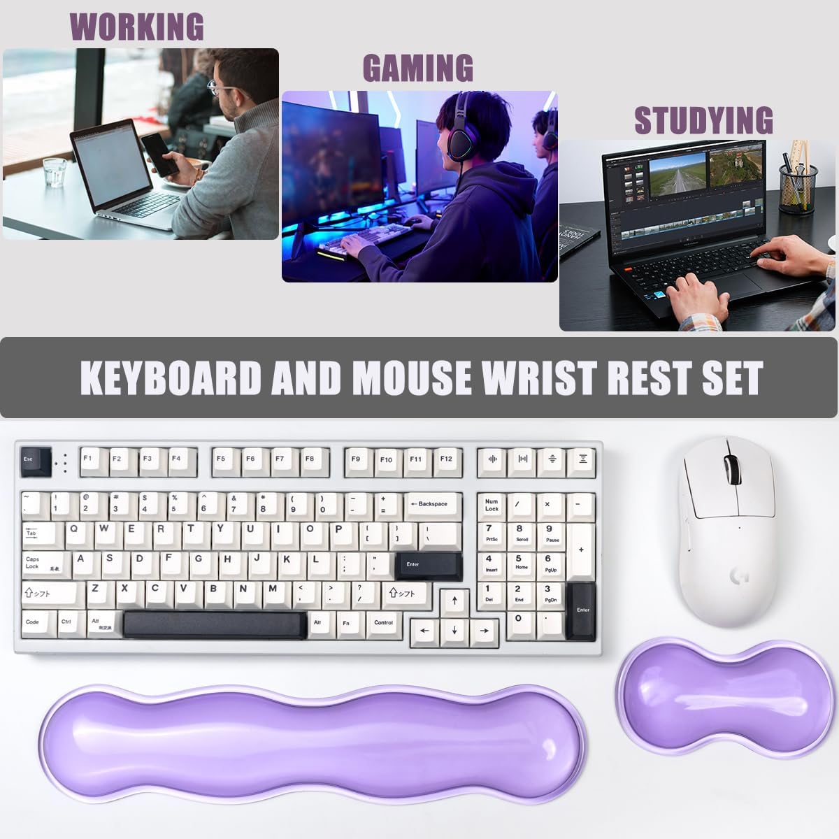 Clear Gel Wrist Rest for Keyboard and Mouse, White Silicone Keyboard Wrist Rest Set, Cute Ergonomic Wrist Rest for Keyboard 60%/75%(White) 123 718tQYyRMkL. AC SL1200 - northernschoolofshiatsu.co.uk