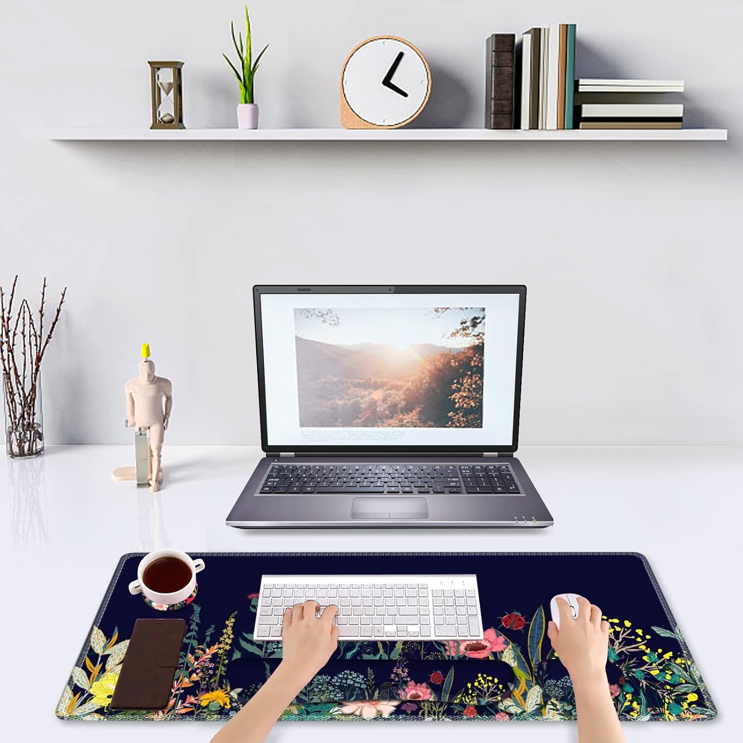 DINKY Keyboard Mouse Pad Set, Large Gaming Mousepad + Memory Foam Ergonomic Keyboard Wrist Rest Support, Easy Typing Pain Relief, 4Pcs (35.4" x 15.7") Extended Desk Mat-Flower Weed 7 718tl9uuvOL. AC SL1500 - northernschoolofshiatsu.co.uk