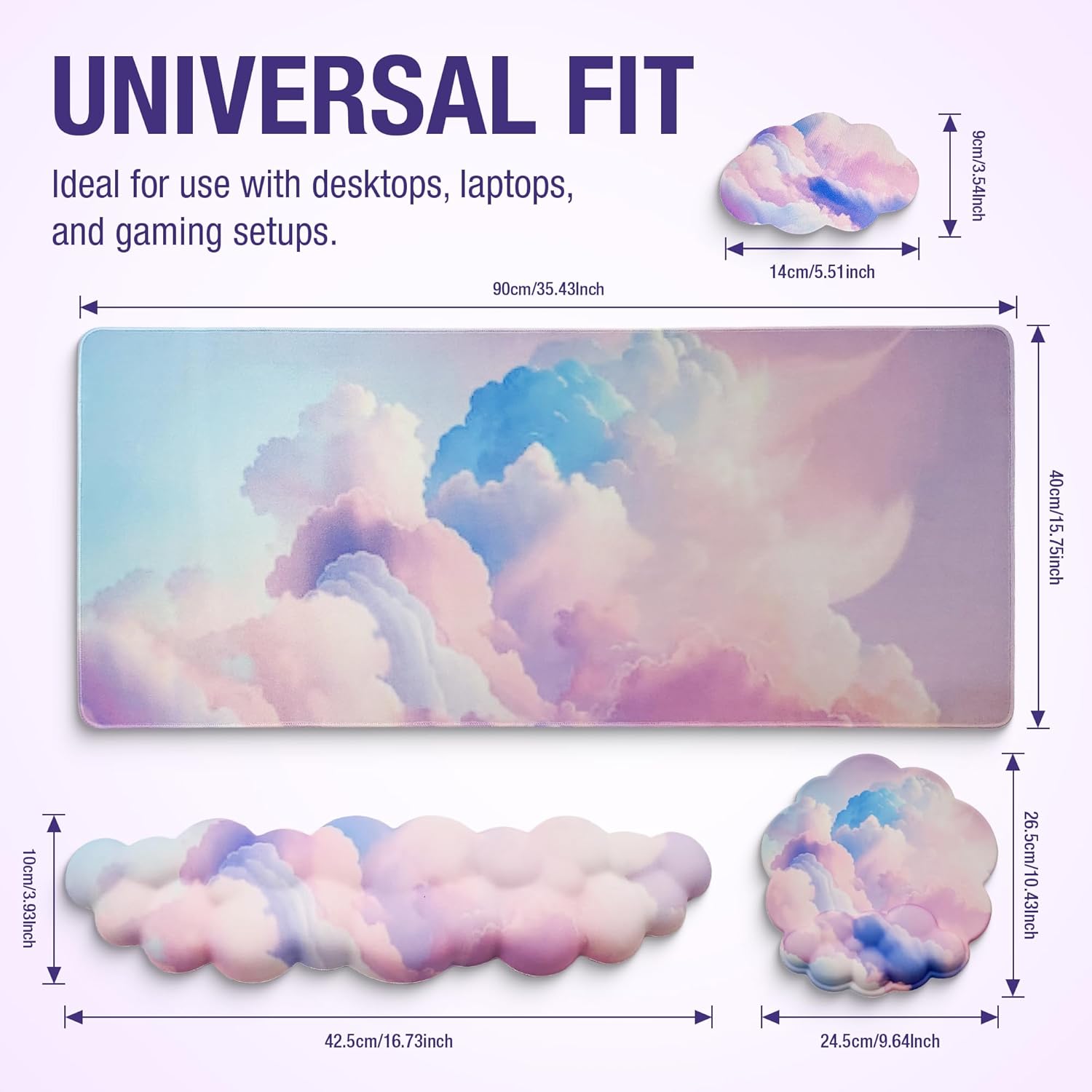 TheTrulyCharter- Cloud Wrist Rest Keyboard, Mouse Pad, Wrist Rest Pad, Cloud Drink Coaster and Simple Mouse Pad. 4 718yu3qMTJL. AC SL1500 - northernschoolofshiatsu.co.uk