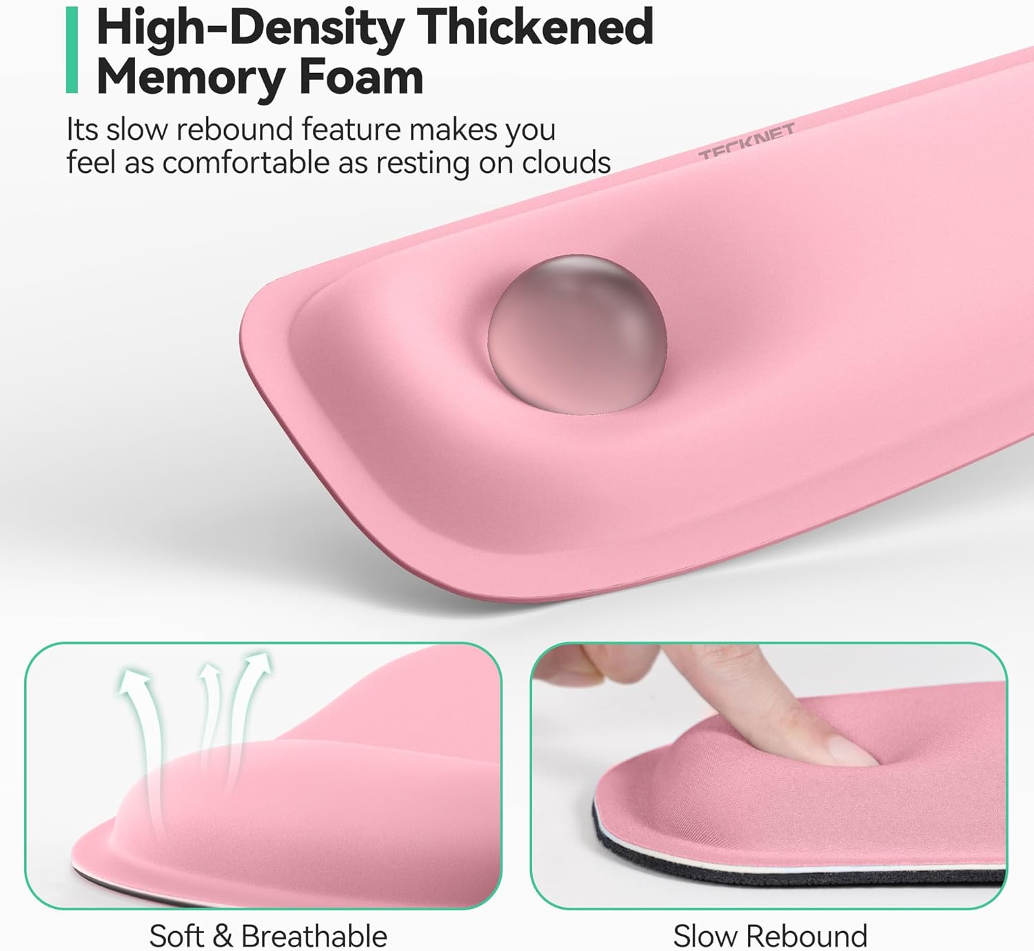 TECKNET Ergonomic Keyboard Wrist Rest and Mouse Pad, Foldable Memory Foam Wrist Rest for Computer Keyboard, Durable Mousepad for Computer Laptop Mac, Lightweight for Easy Typing and Pain Relief, Pink 4 719DkuJNGrL. AC SL1500 - northernschoolofshiatsu.co.uk